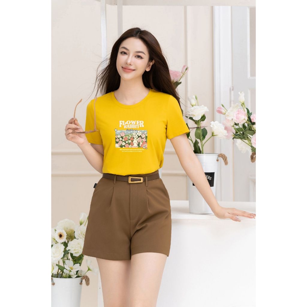 [Form Vừa] Áo phông nữ LOZA dáng suông vừa chất liệu thun 95% cotton - G0136_thumbnail_10
