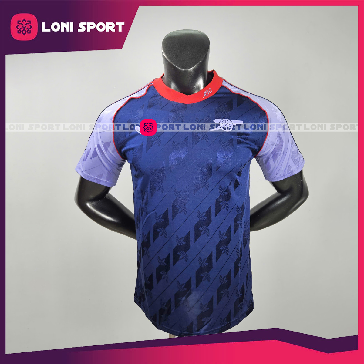 Áo Arsenal Lifestyler xanh tím 24/25 SF