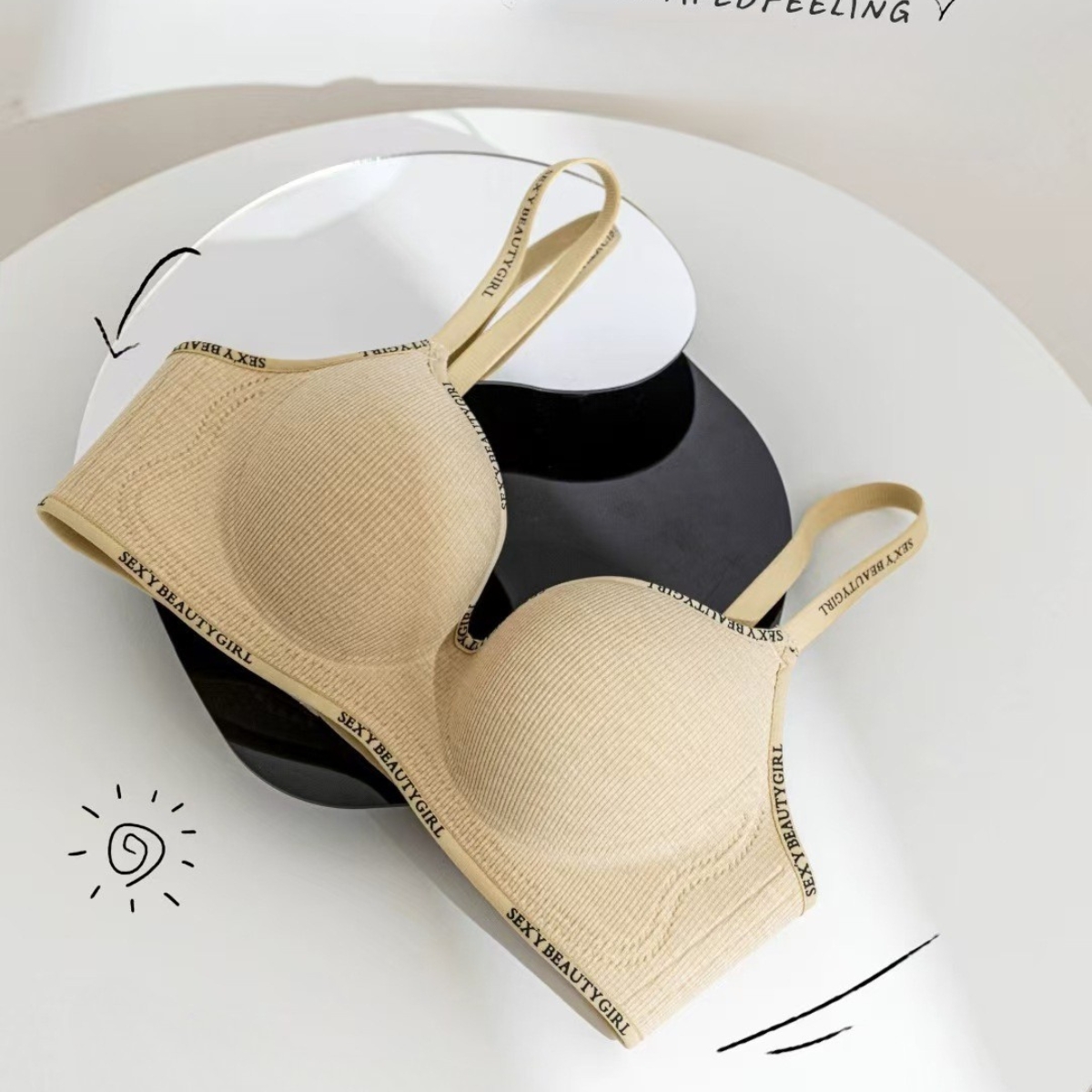 [Mã B55] Áo Lót Cotton Nữ  Mút Dày 5cm Nâng Vòng 1 Không Gọng Áo Bra Chất Cotton Không Gọng Có Mút Dày Đệm Tròn Gom Quả Chống Xệ Hạn Chế Ngấn Mỡ Lưng -- Vikam_thumbnail_12