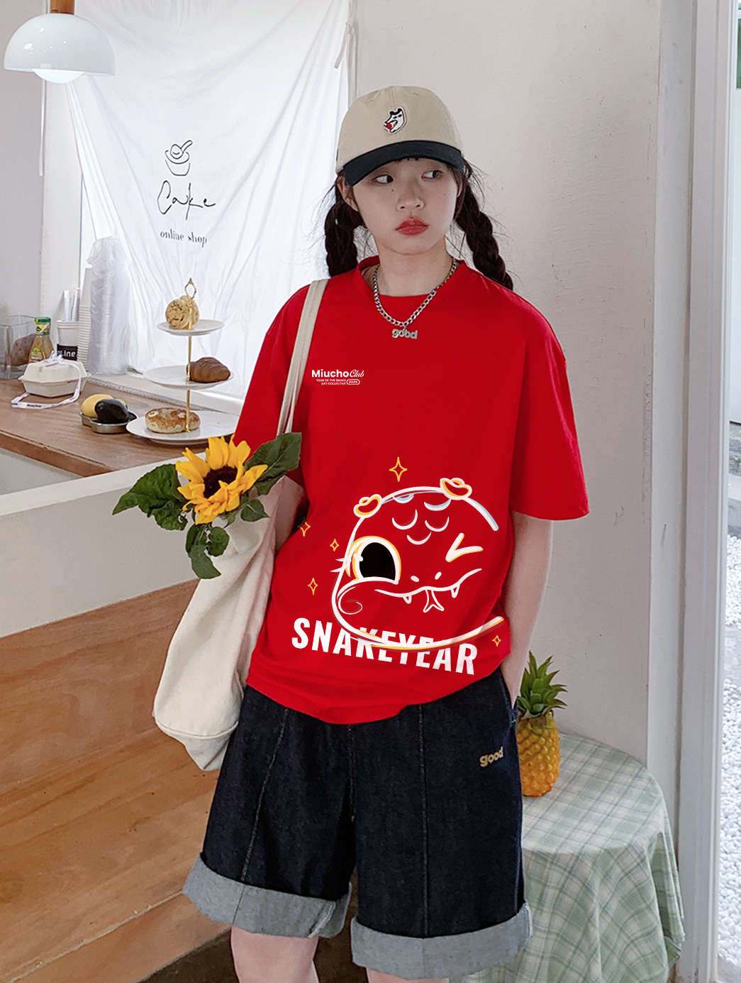 Áo thun tết form rộng cổ tròn chất vải cotton 4c co giãn thoáng mát ATD1745 Miucho in mix_thumbnail_2