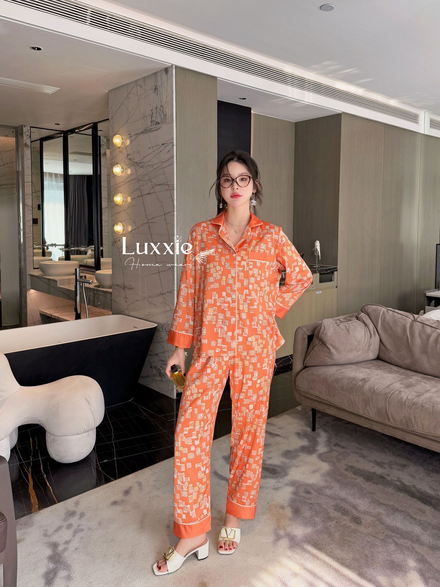 N127 Pijama lụa hình khối dài tay_thumbnail_8