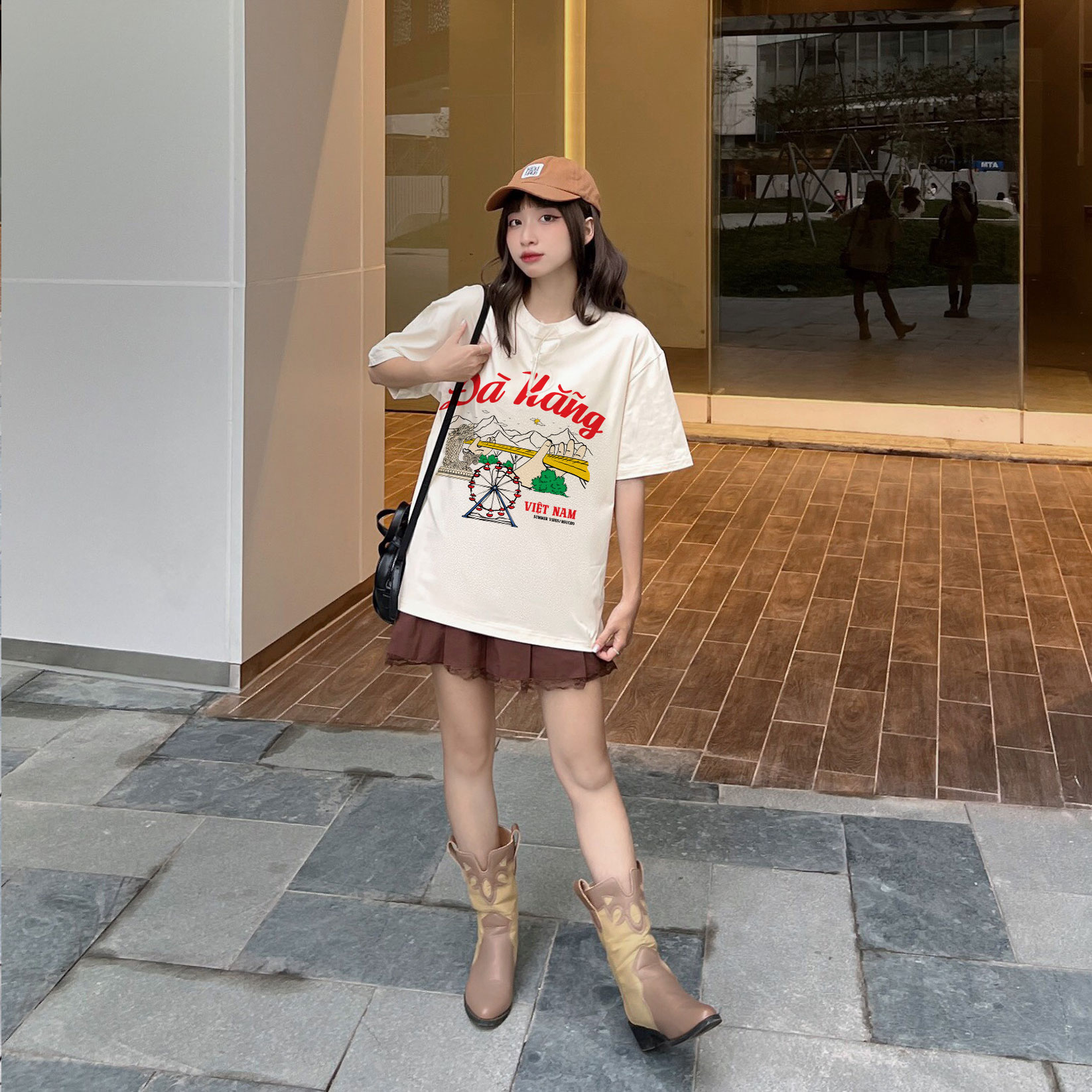 Áo thun du lịch Đà Nẵng ATD1262 Miucho vải cotton thoáng mát in mix_thumbnail_3