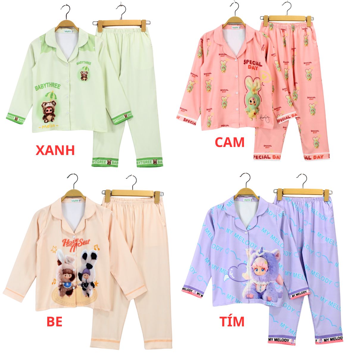 S189 Bộ pizama lụa teen