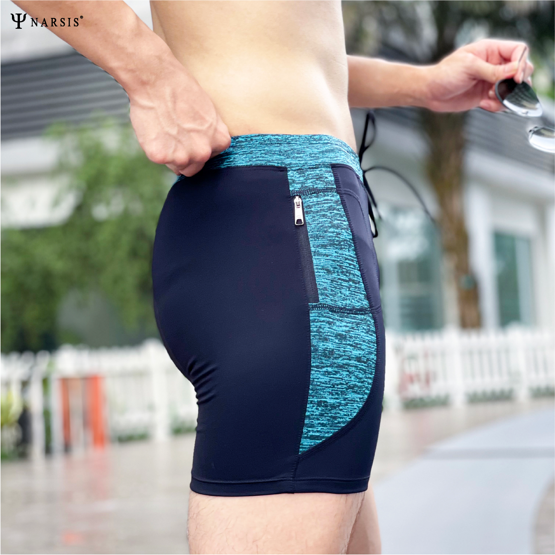 Quần bơi boxer nam Narsis Q24008 chất liệu co giãn, dễ chịu, sử dụng linh hoạt._thumbnail_5