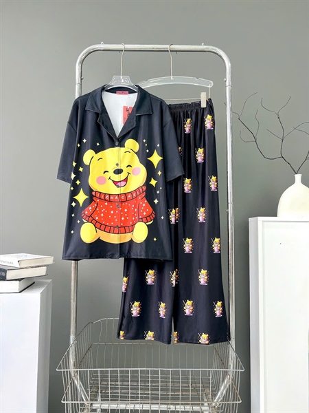 [Thun04]Đồ Bộ Vải Thun Bigsize – Mặc Lạnh, Nhẹ Tênh, Họa Tiết Cute Cho Nàng 65–85kg_thumbnail_1