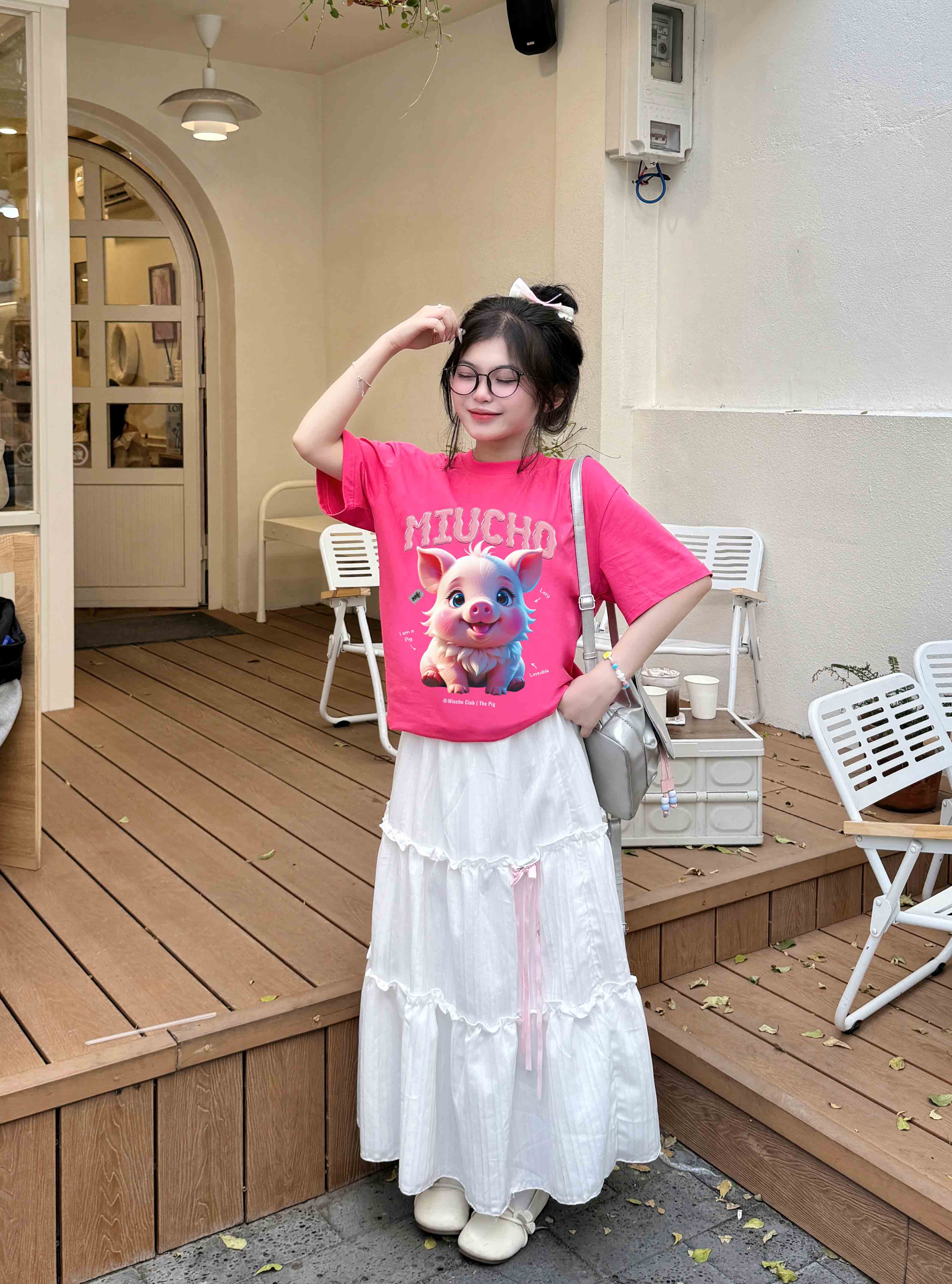 Áo thun form rộng 12 con giáp tuổi Hợi (tuổi heo) ATD1242 Miucho tay ngắn cổ tròn in mix_thumbnail_7