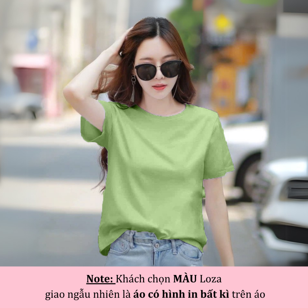 [Form Rộng] Áo phông nữ form rộng lẻ size mẫu lộn xộn - Giao hình ngẫu nhiên - Áo thun nữ Loza XA018_thumbnail_1