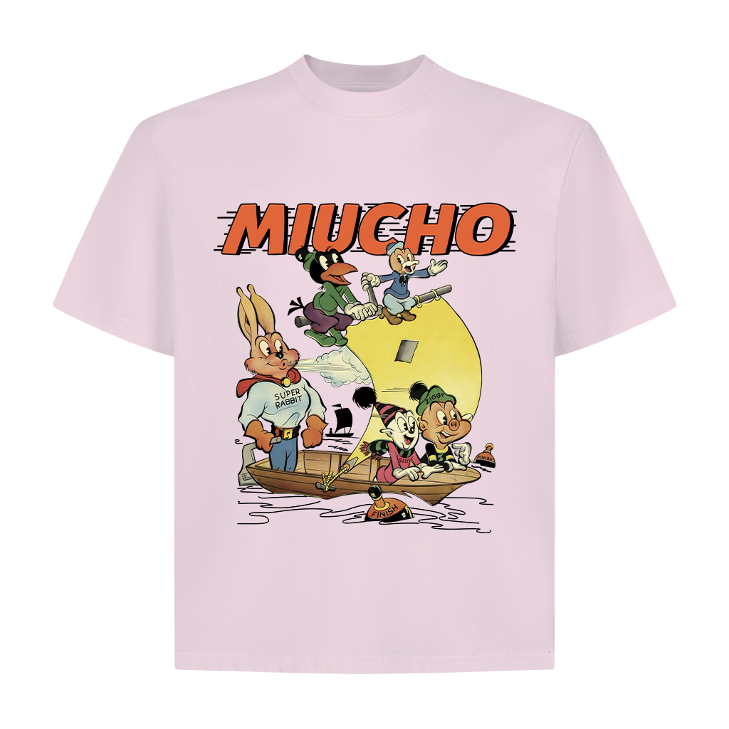 Áo thun boxy hoạt hình 2328 Miucho cổ tròn chất vải cotton 2 chiều cao cấp dày dặn in mix_thumbnail_9