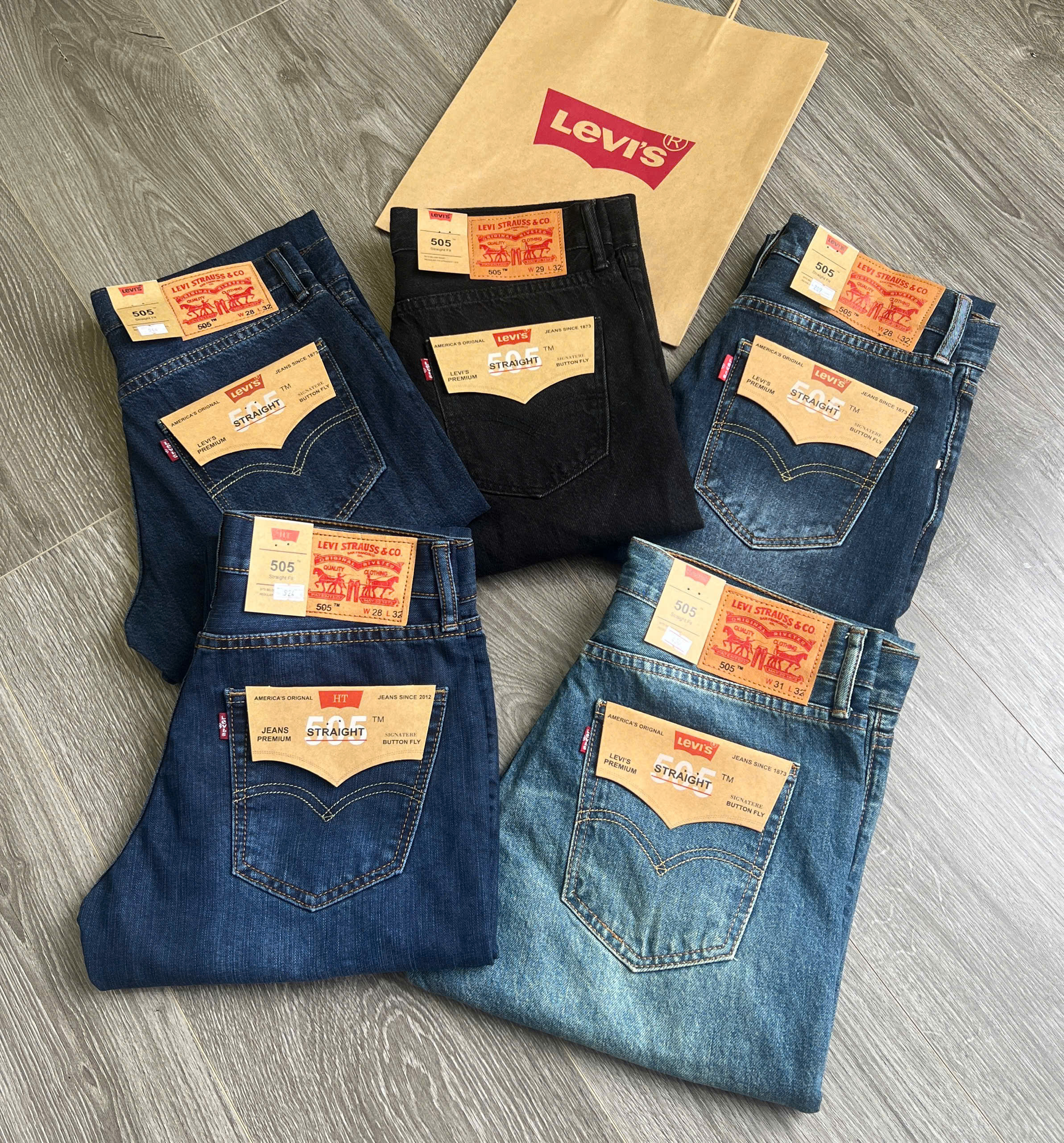 HQ04 Quần jean dài nam ( ĐẬM TRỘN )