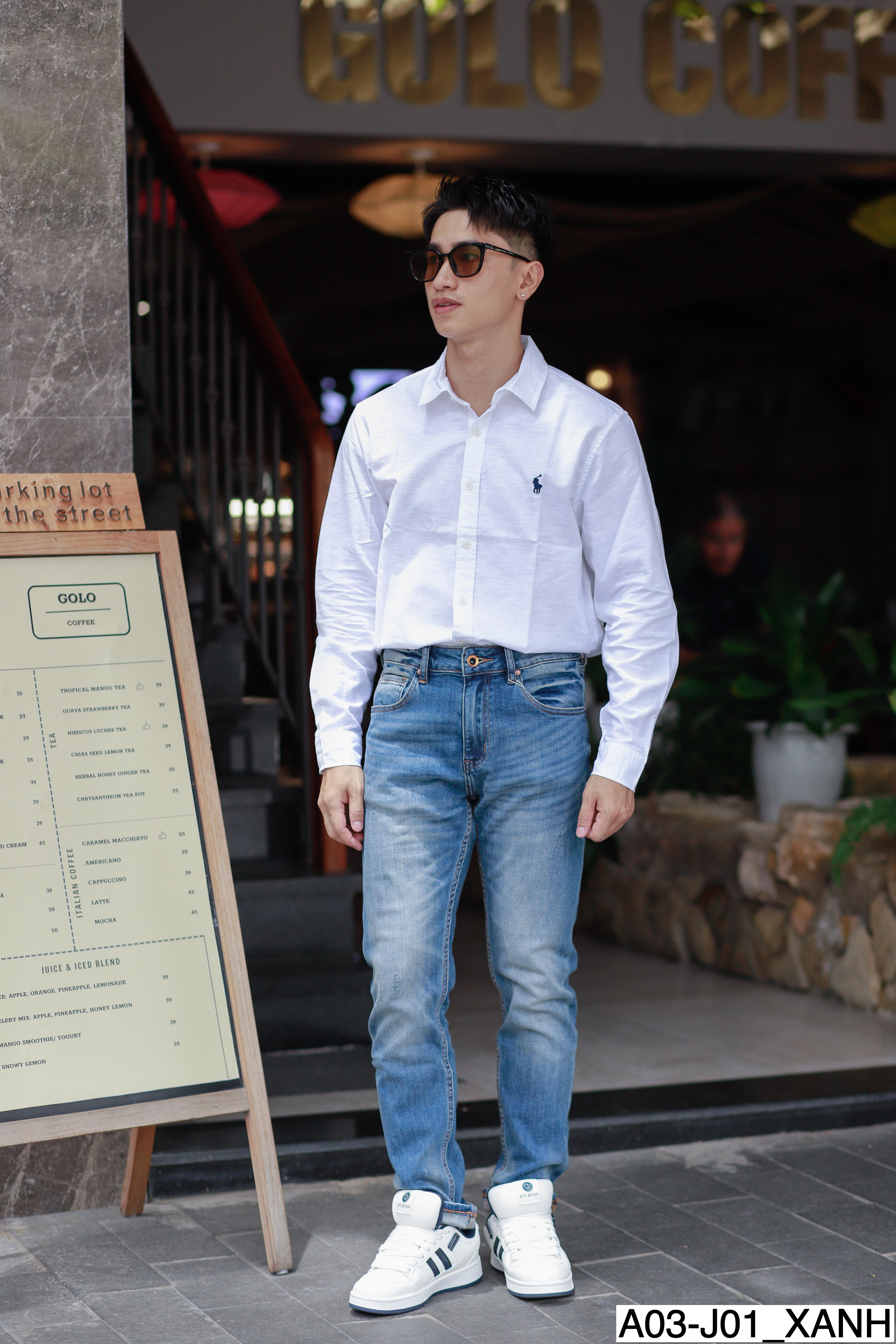 J01 A03 - Quần Jean nam basic dễ phối