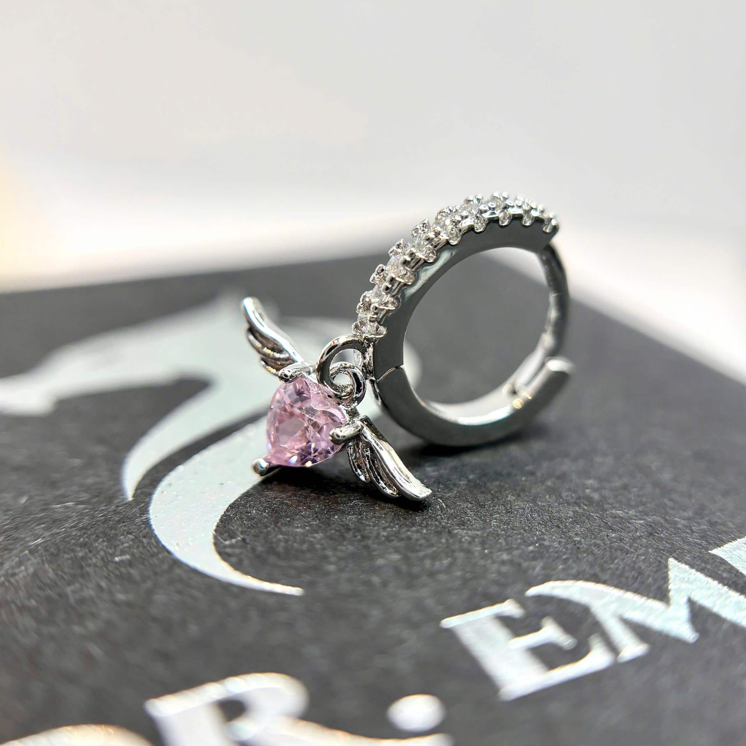 Khuyên vòng kiểu rơi tim hồng_thumbnail_2