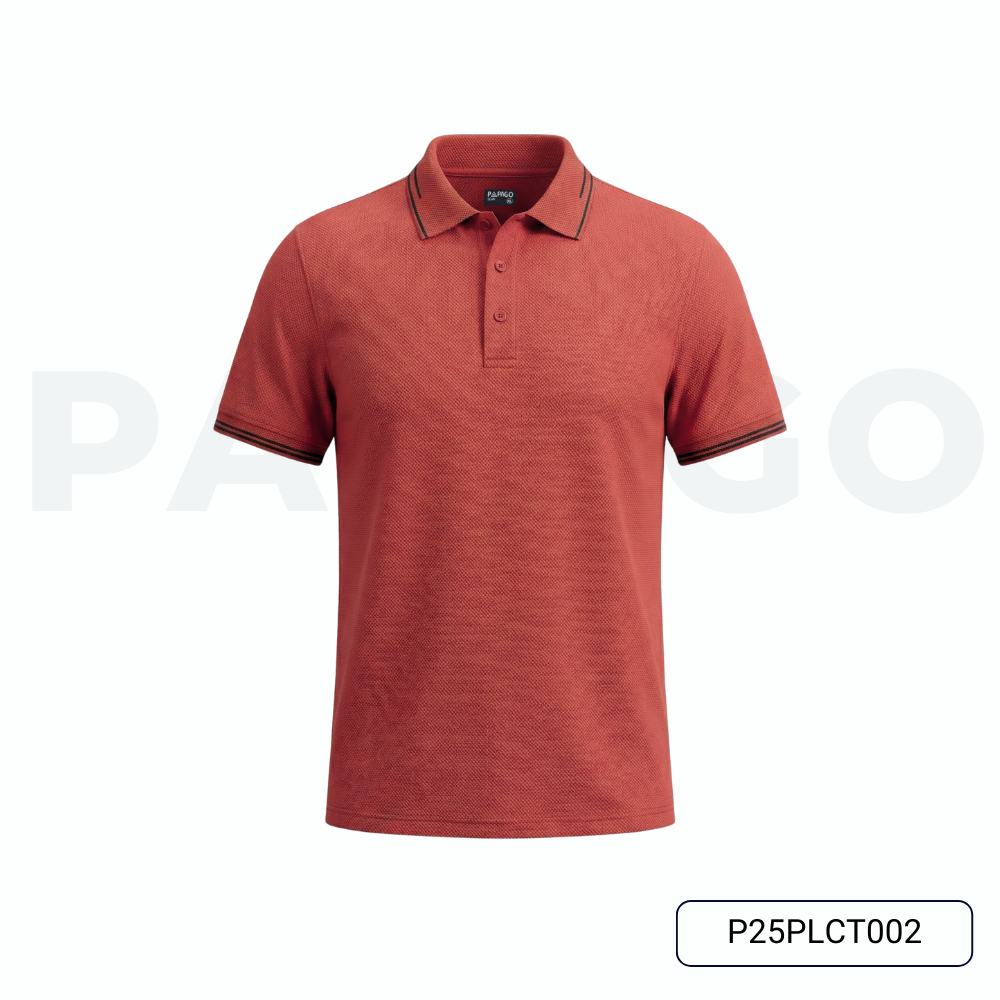 Áo polo PAPAGO cao cấp nam Trung niên vải cotton kim cương form rộng P25PLCT002_thumbnail_9