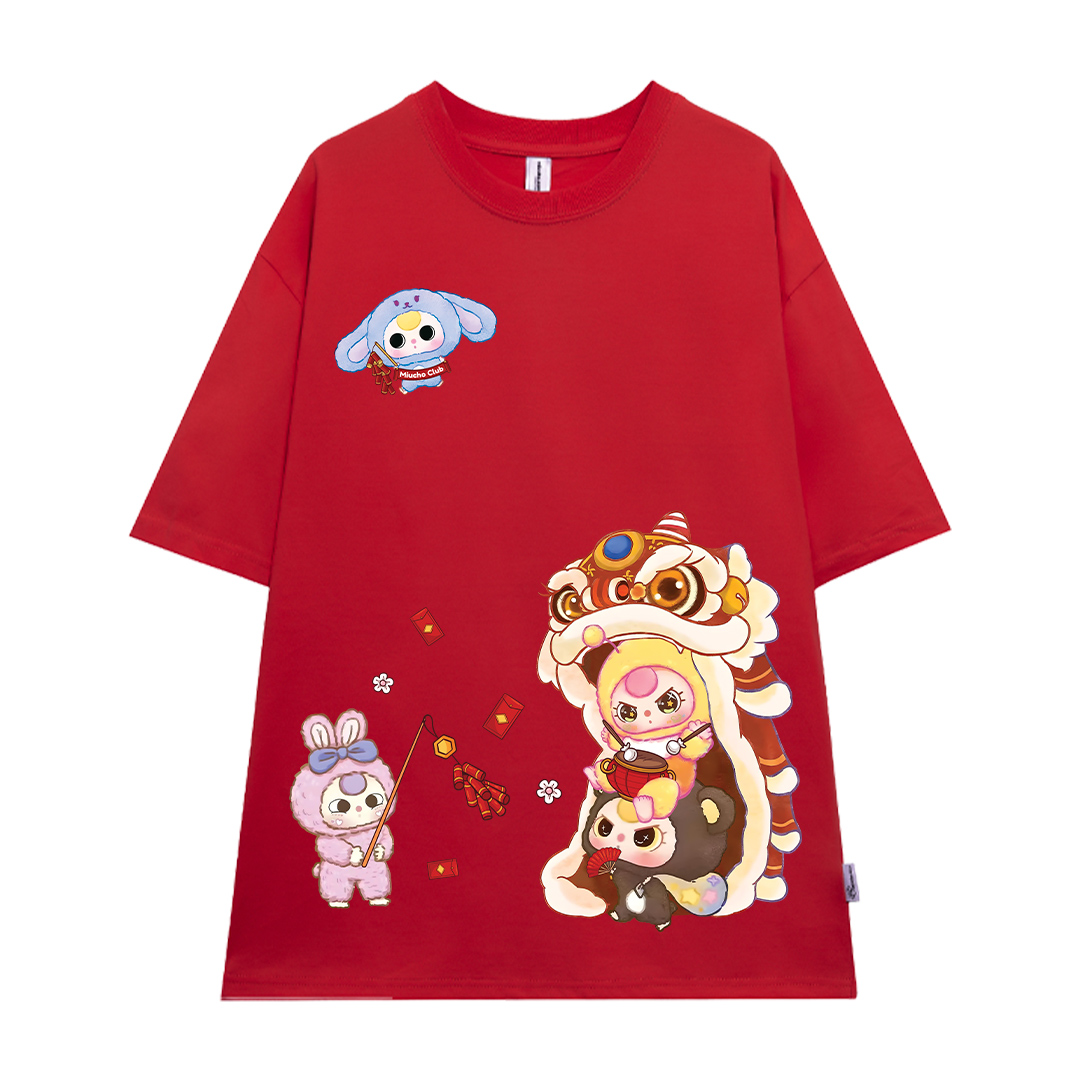 Áo thun tết baby three form rộng 1889 Miucho vải 4c cotton 220gsm thoáng mát in mix_thumbnail_8