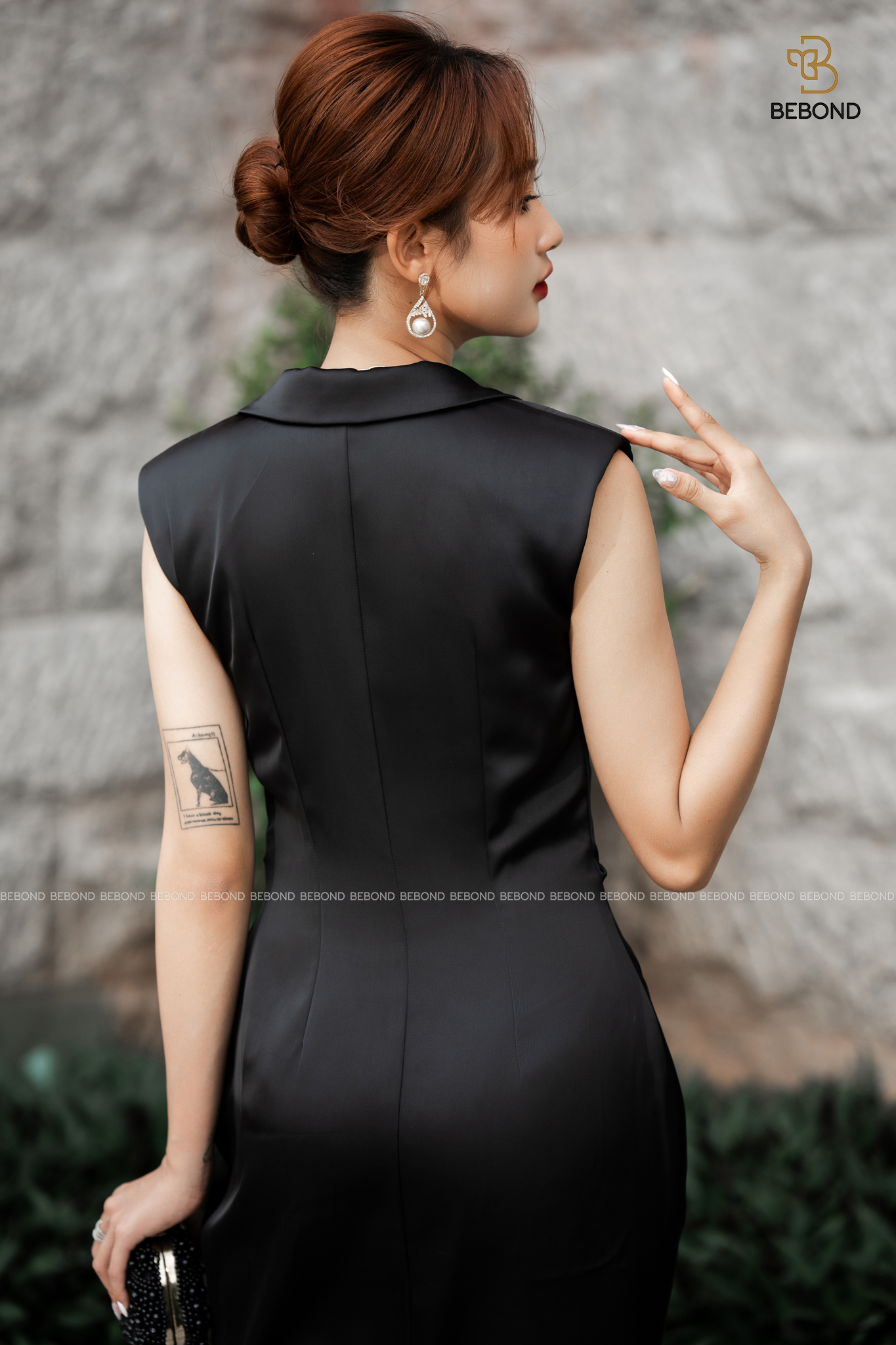 ĐẦM ĐI TIỆC MÀU ĐEN NGẮN TAY - MELY DRESS_thumbnail_3