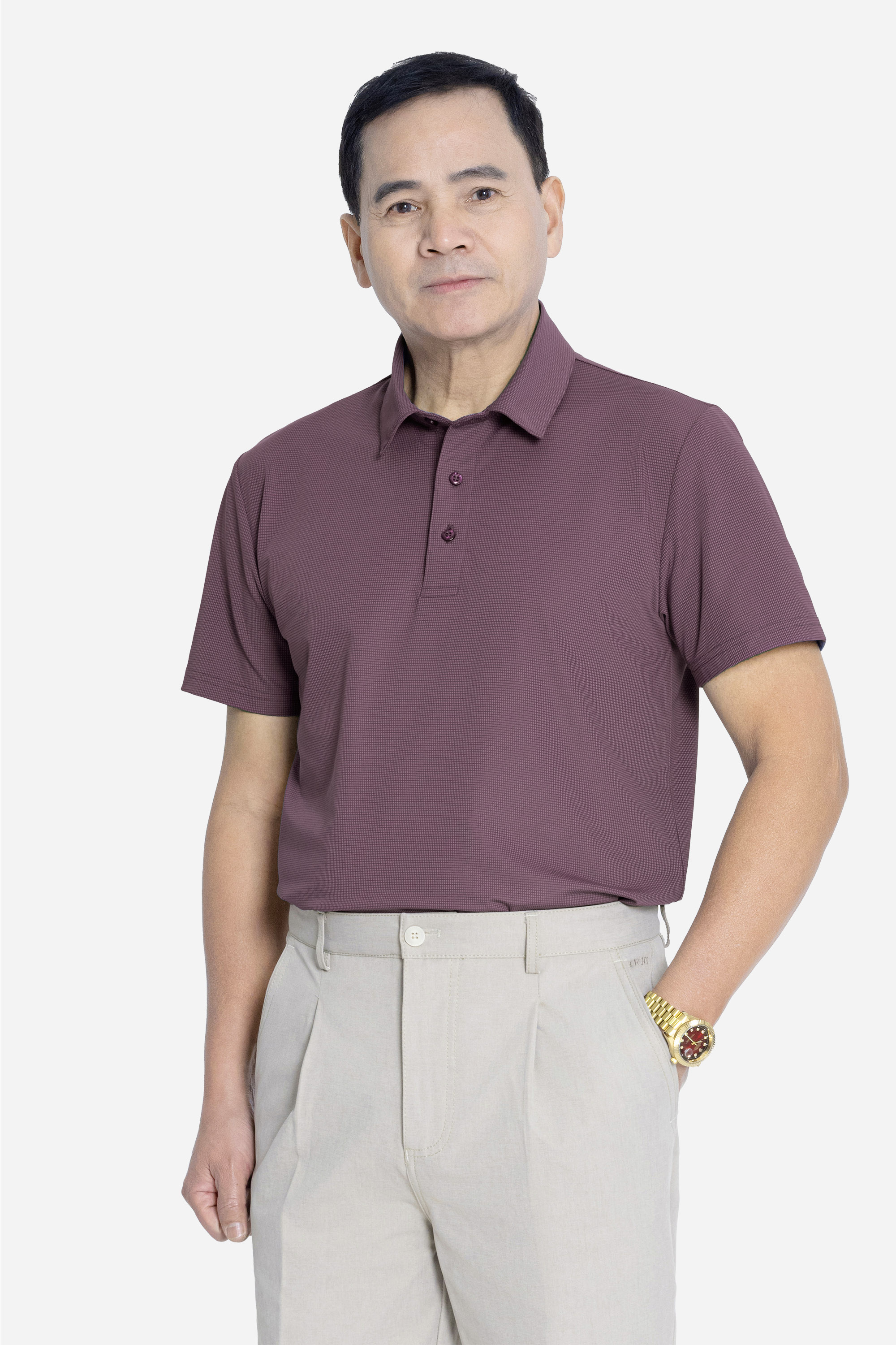 Áo Polo Nam Trung Niên ANCHI Chất Liệu Cotton Phom Suông Vạt Ngang_thumbnail_50