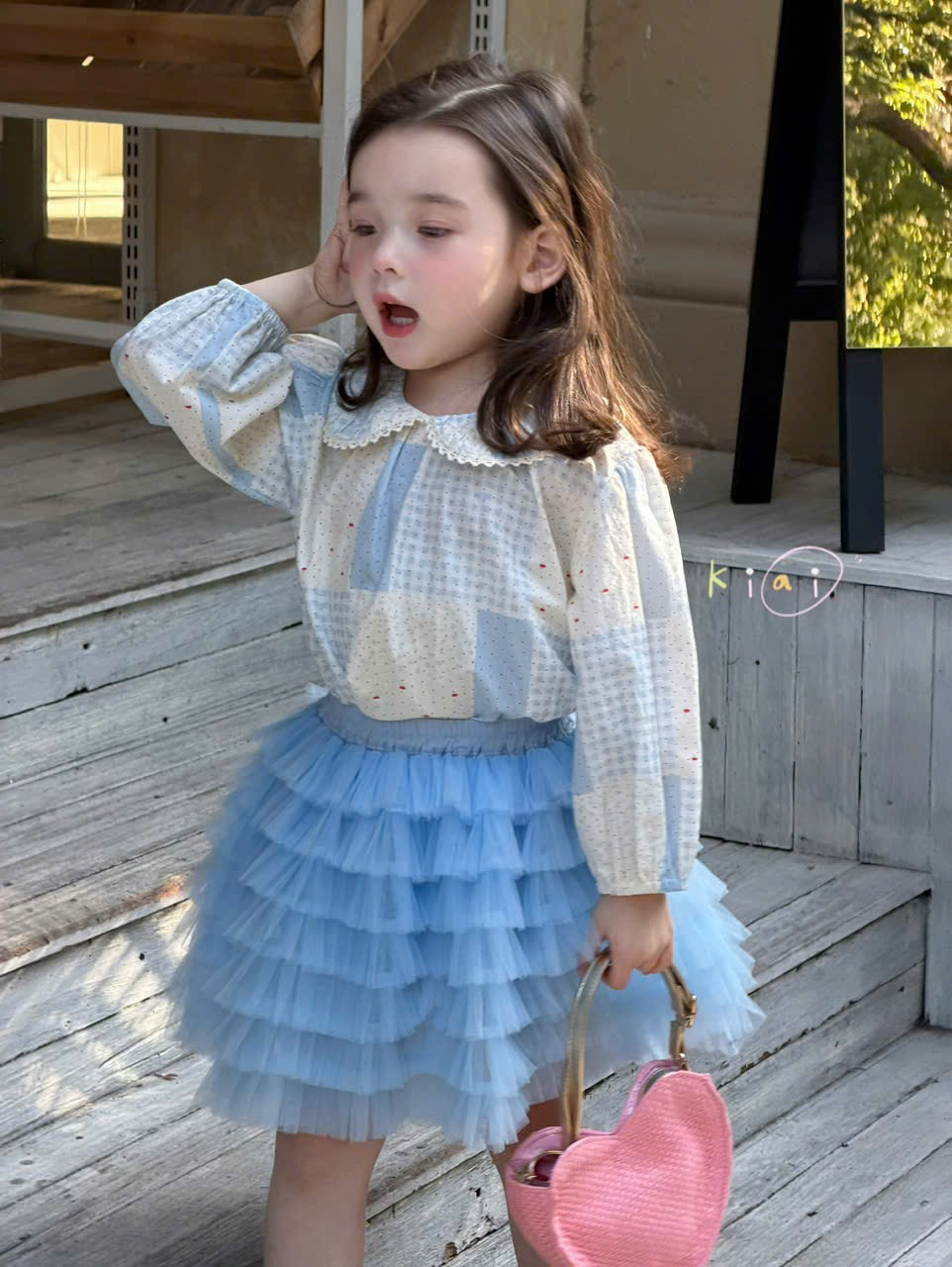 (E18) Áo thô cổ sen caro KIAI_thumbnail_0