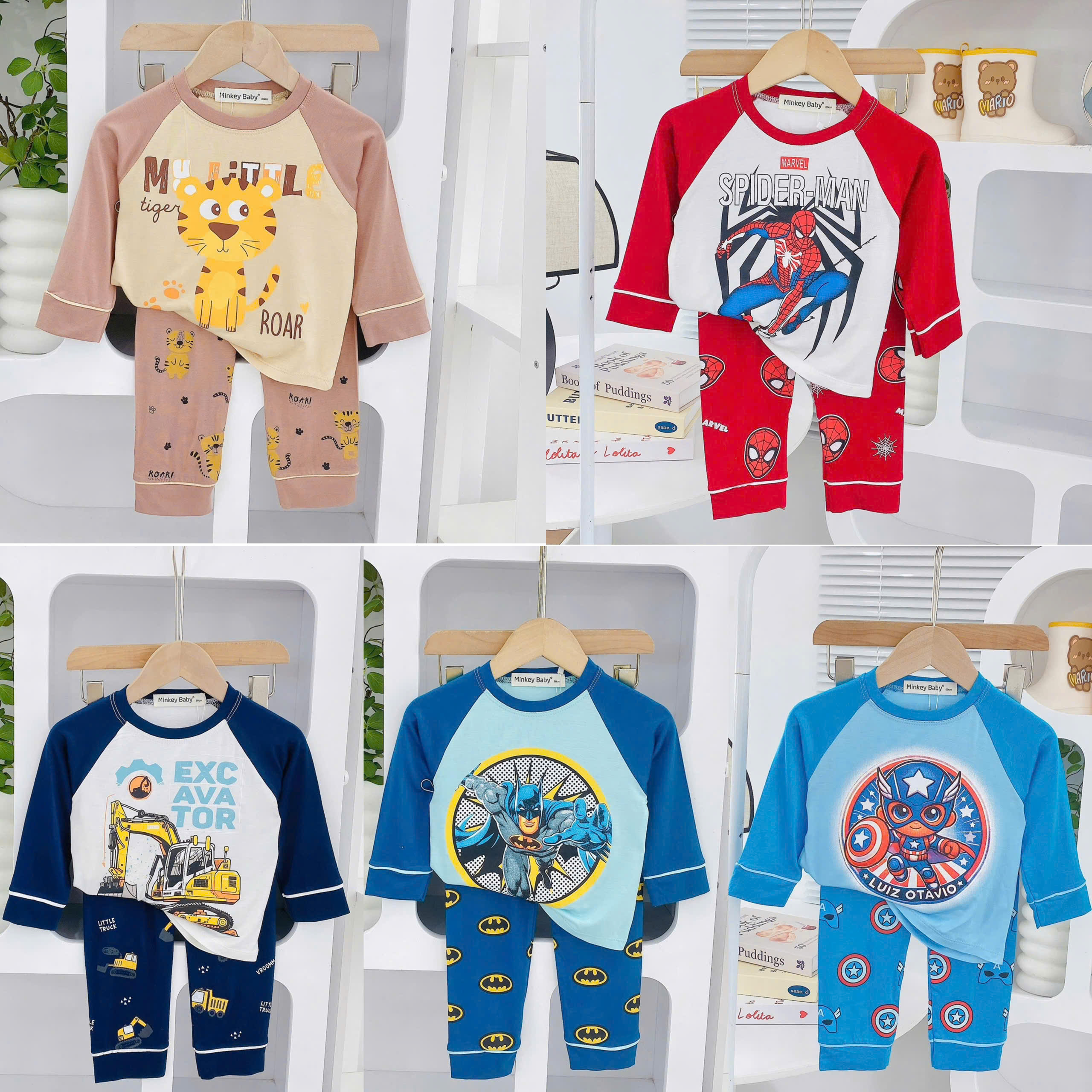 Q40 BỘ DÀI TAY MINKEY SIÊU NHÂN MÃ 2- A003.130