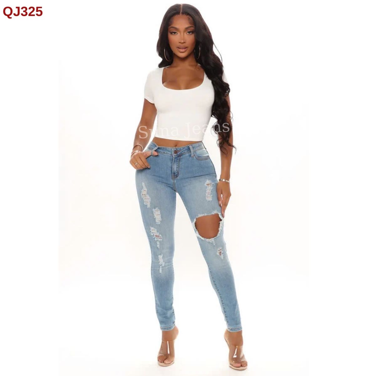 QJ325-SKINNING RÁCH NHIỀU