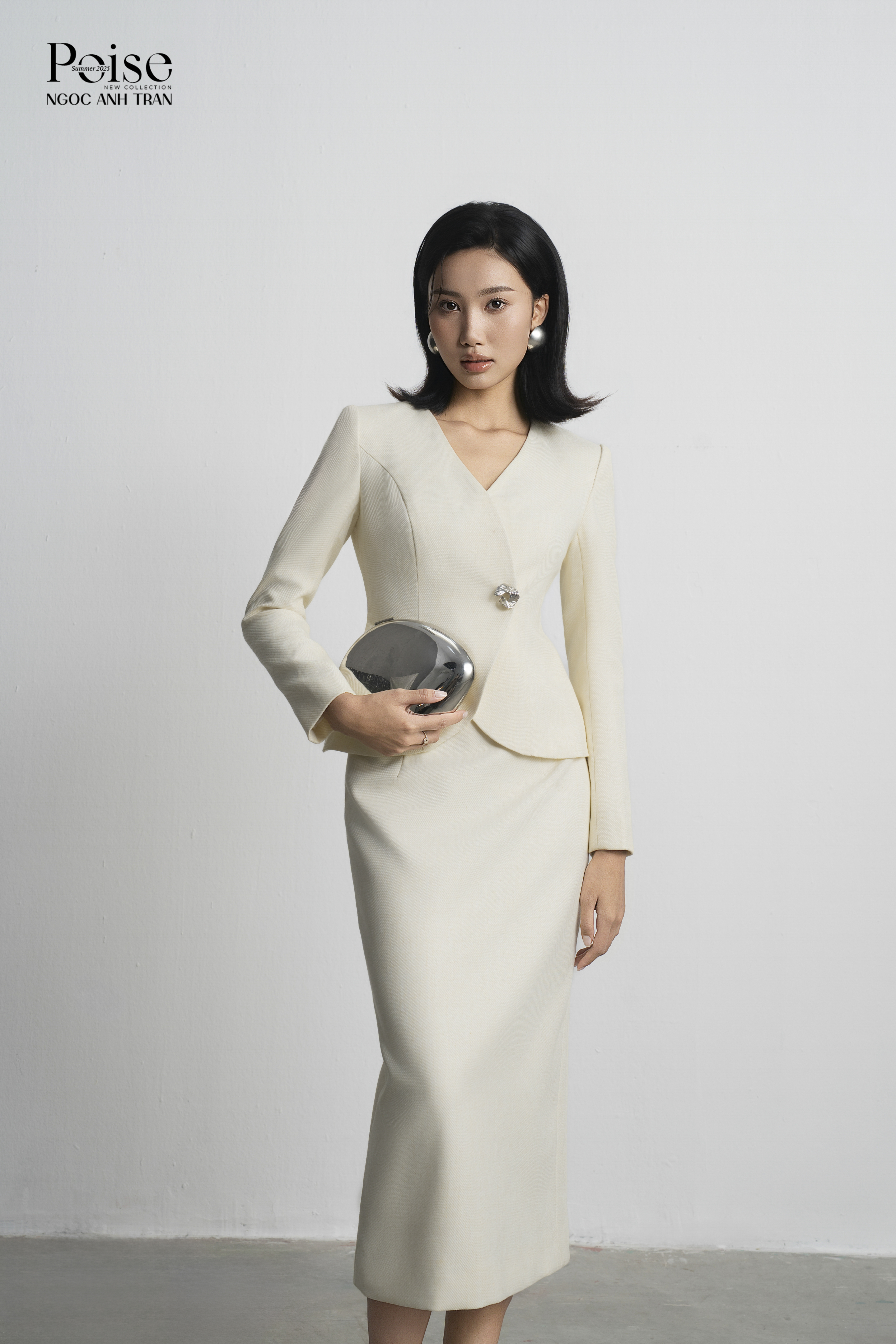 Set V041 - Set áo vest kem cổ V