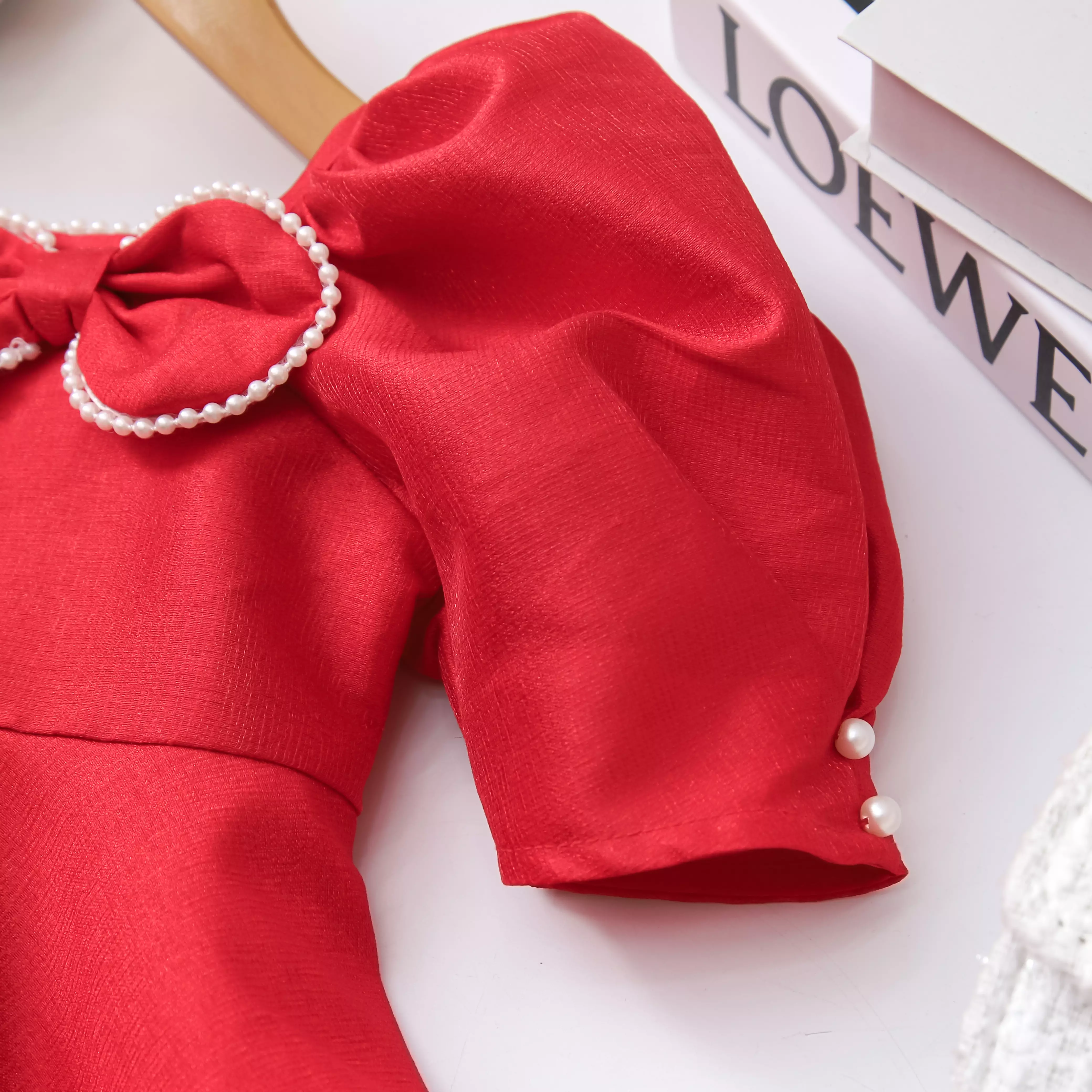 Váy tafta cổ vuông nơ ngực_thumbnail_9