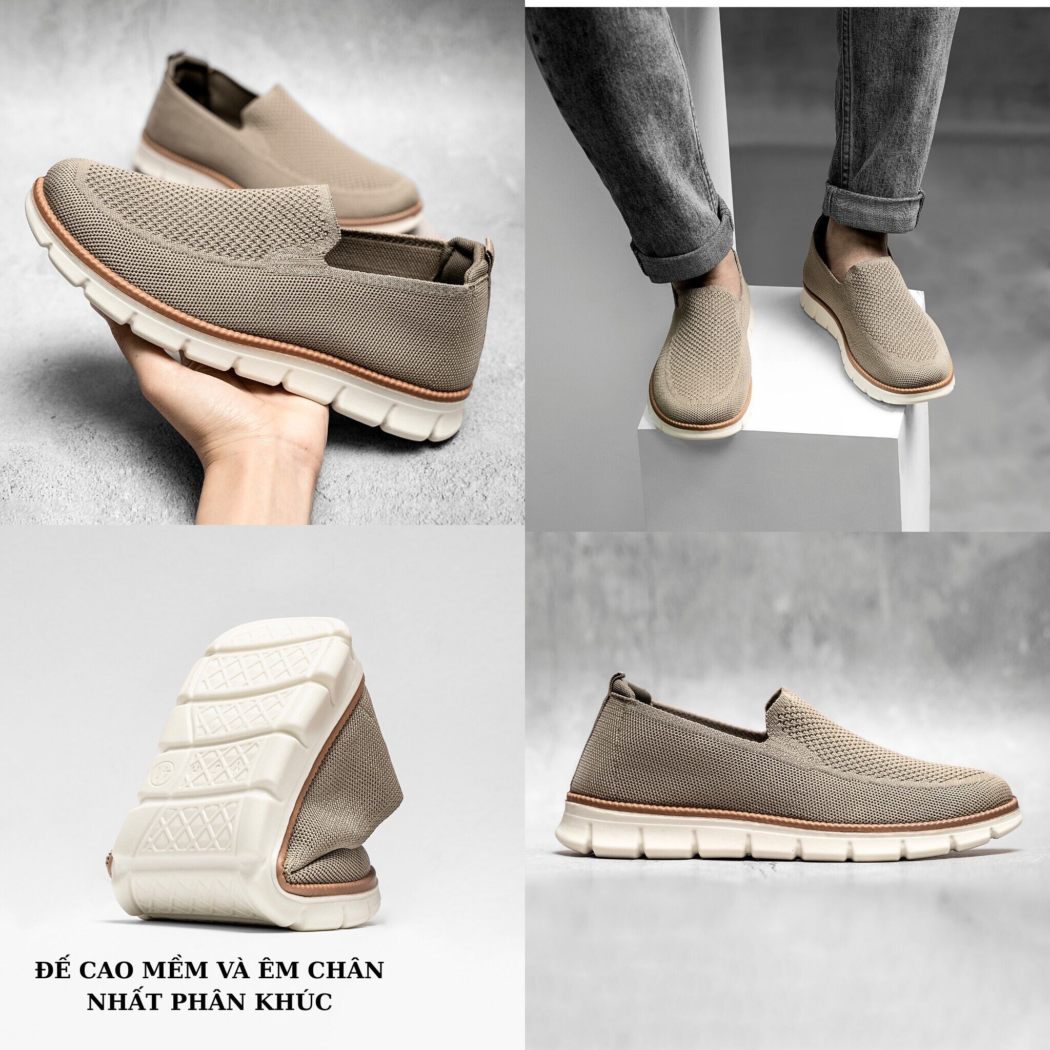 Giày vải lười nam CS288