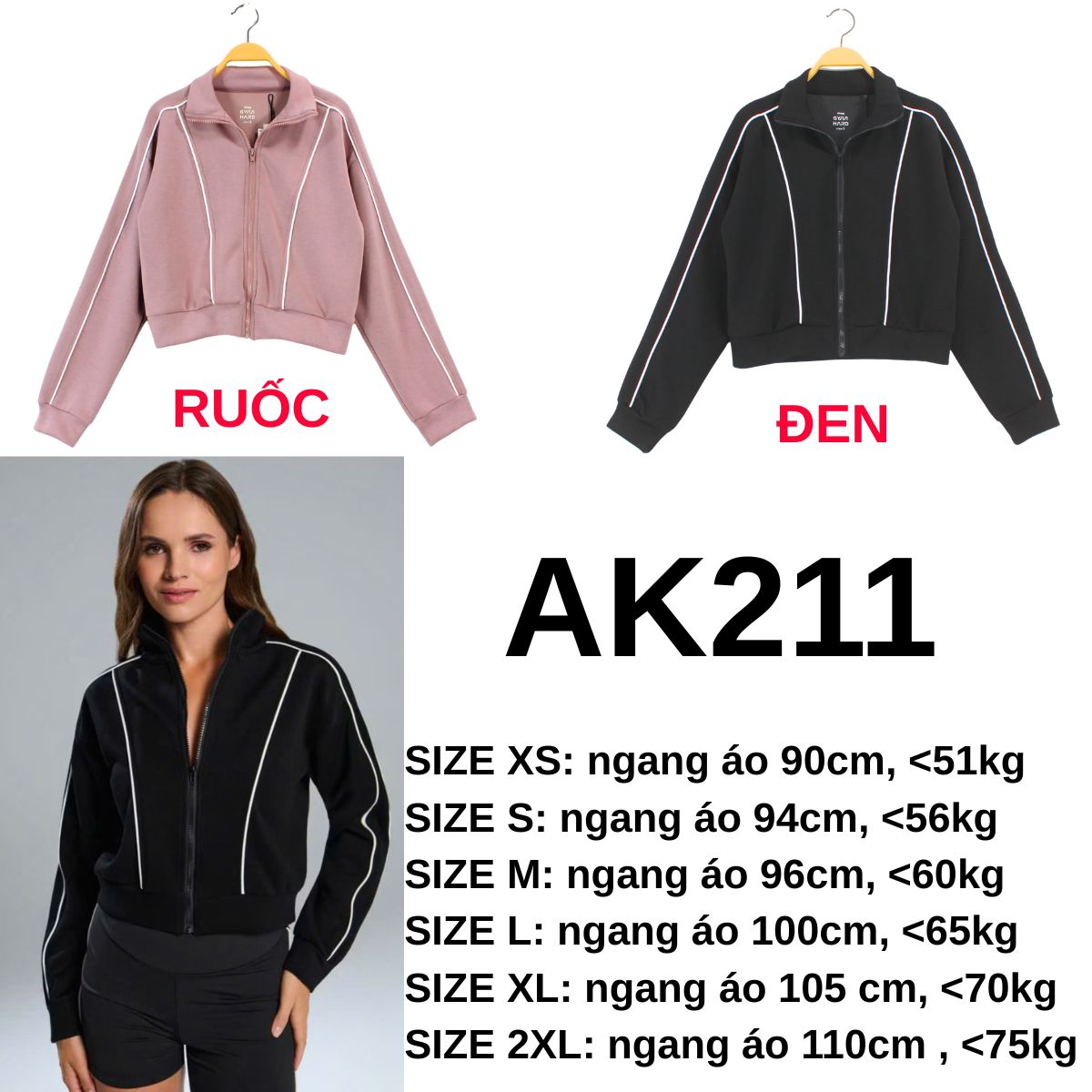 AK211 Áo khoác thun