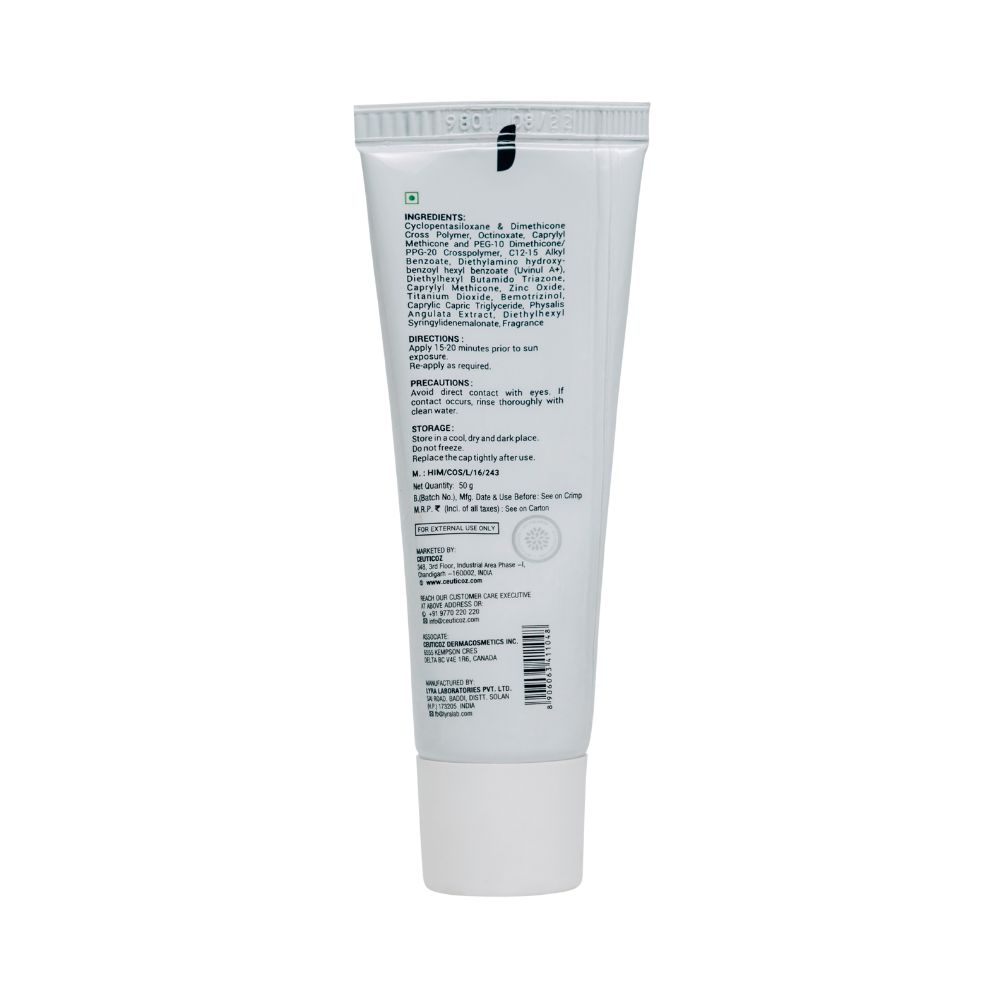 Kem chống nắng kiểm soát dầu không nhờn rít UVICOZ IR DRY TOUCH SPF50+ PA++++ 50g