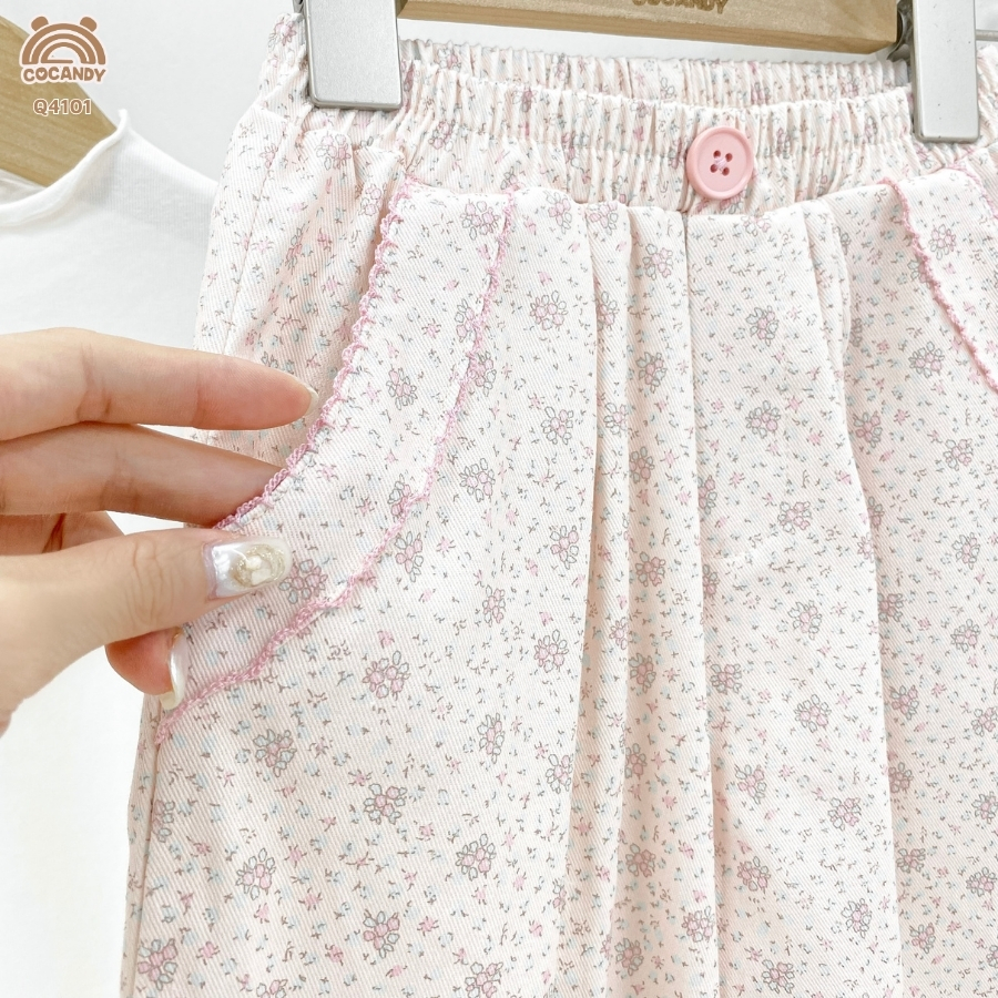 Quần dài suông BE hoa nhí bèo gấu_thumbnail_2