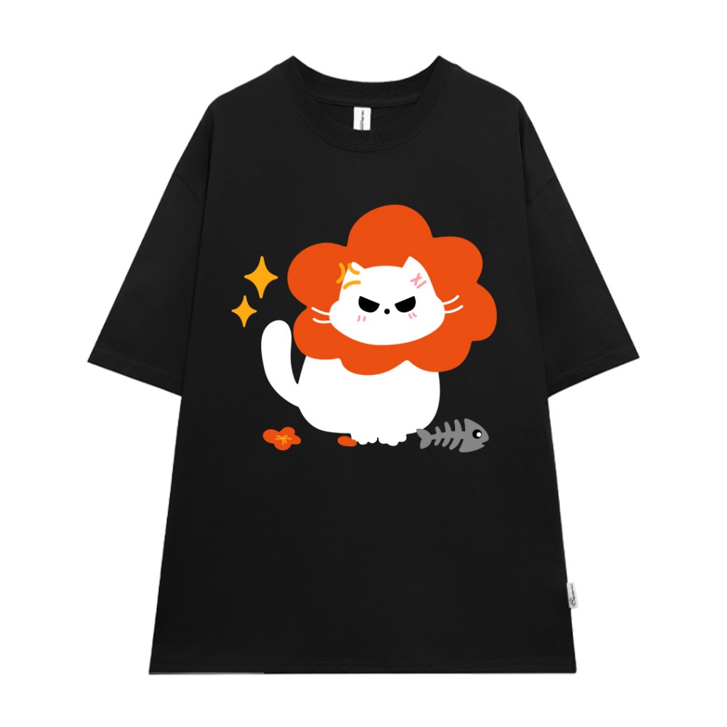 Áo thun couple cặp đôi cực dễ thương form rộng unisex ATD1061 Miucho tay lỡ cổ tròn in artwork_thumbnail_16