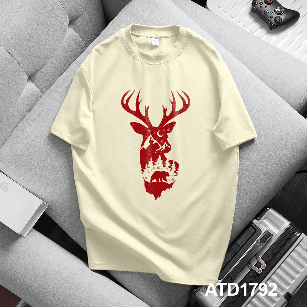 Áo phông nam giáng sinh noel form rộng cổ tròn vải cotton thoáng mát 1792 Miucho Iconic in artwork_thumbnail_2