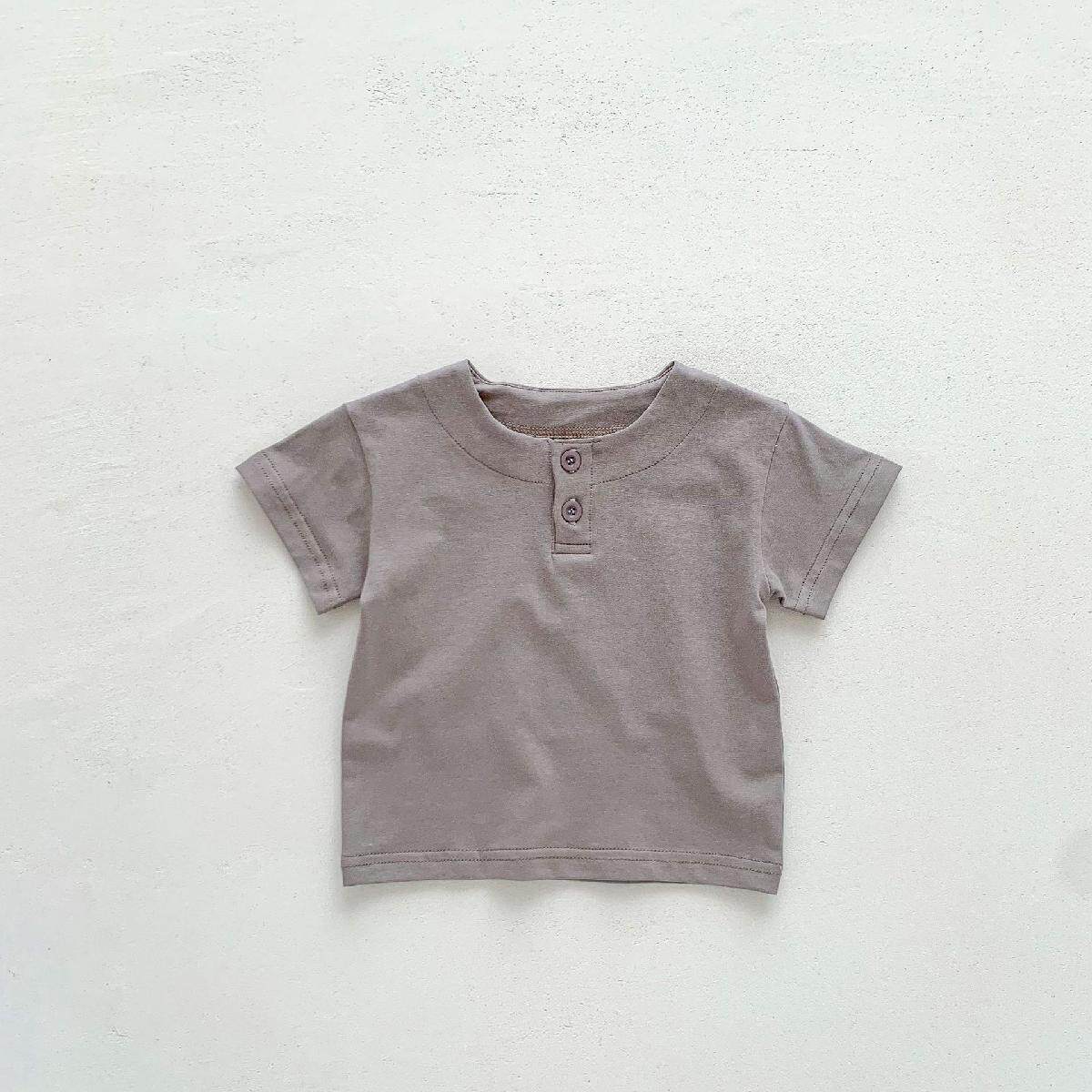 Áo thun cài nút cổ tròn Basic Cotton cho bé_thumbnail_21