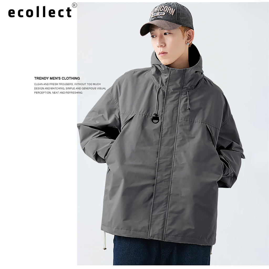 Áo khoác nam có mũ chống nước dáng rộng ECOLLECT_thumbnail_6