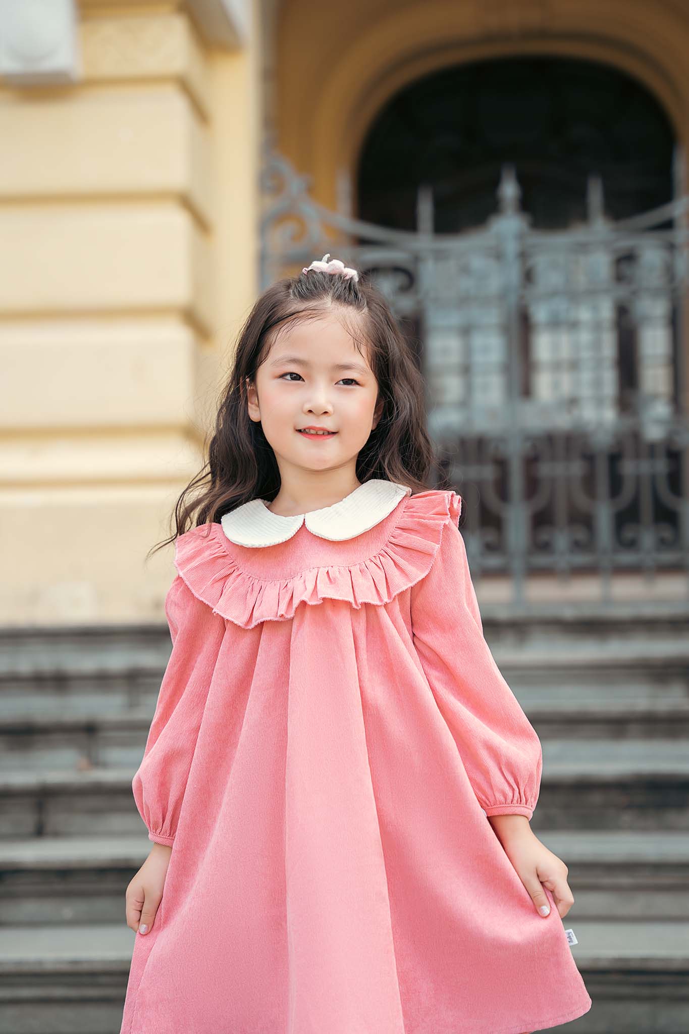 Váy nhung cổ phối can bèo_thumbnail_3