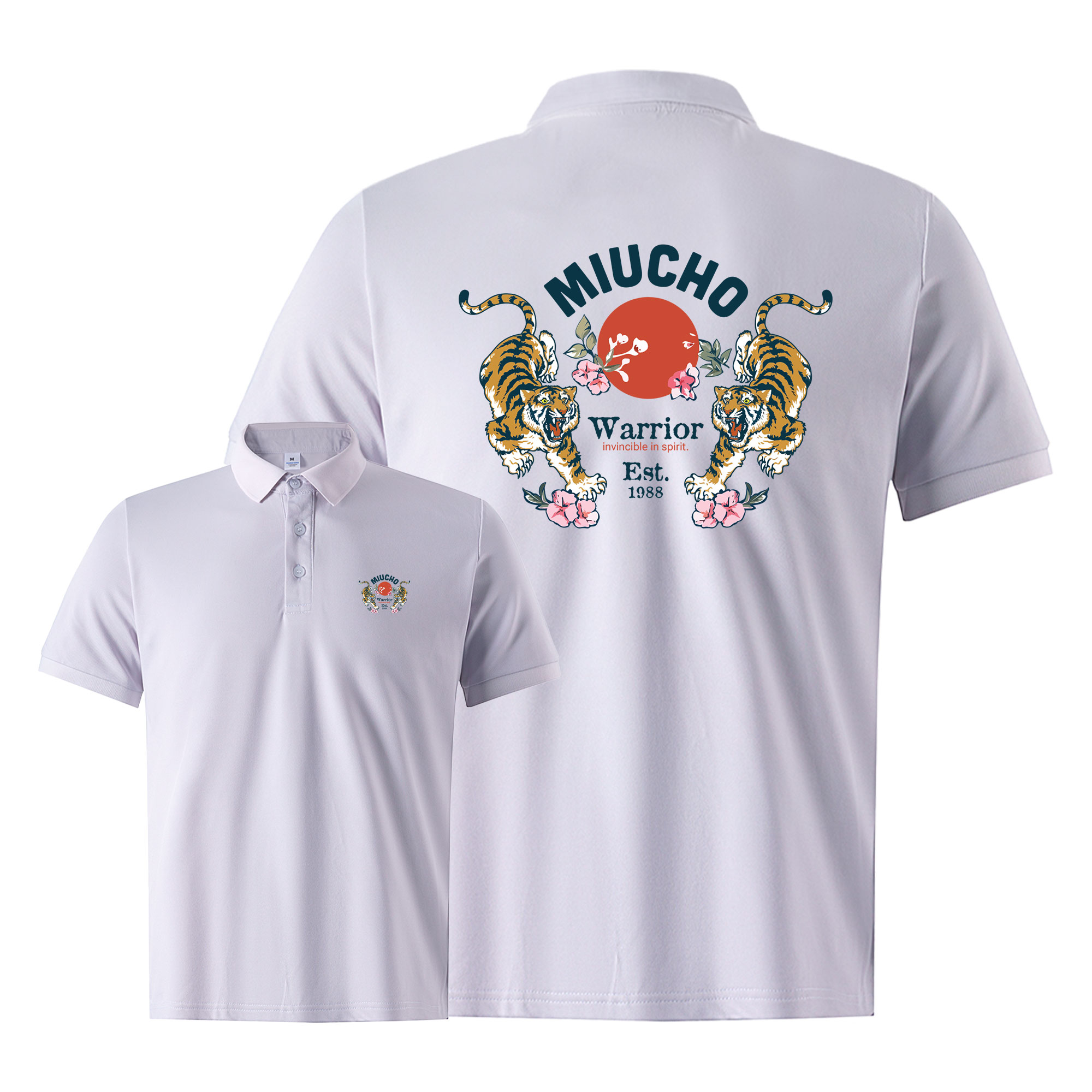 Áo polo nam form vừa 1910 Miucho Iconic vải cá sấu đứng form thoáng mát in mix_thumbnail_9