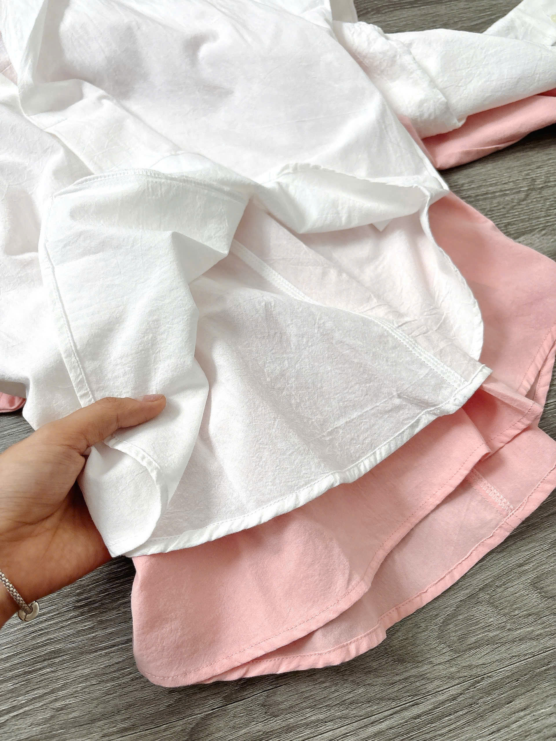 Áo somi tay dài phối kiểu ( HỒNG CAM )_thumbnail_18