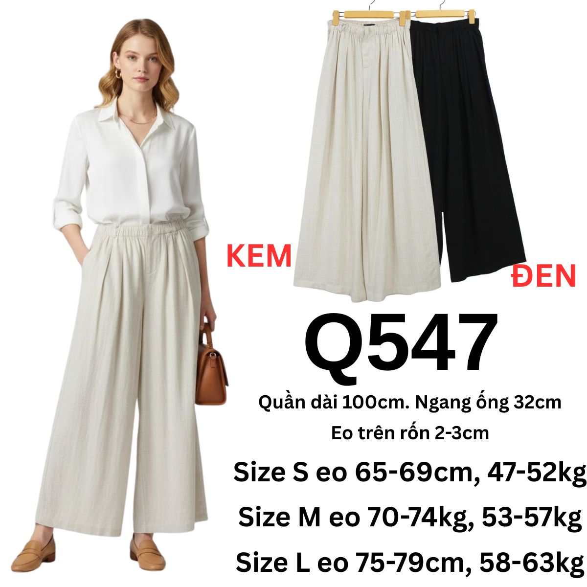 Q547- QUẦN LINEN ZR