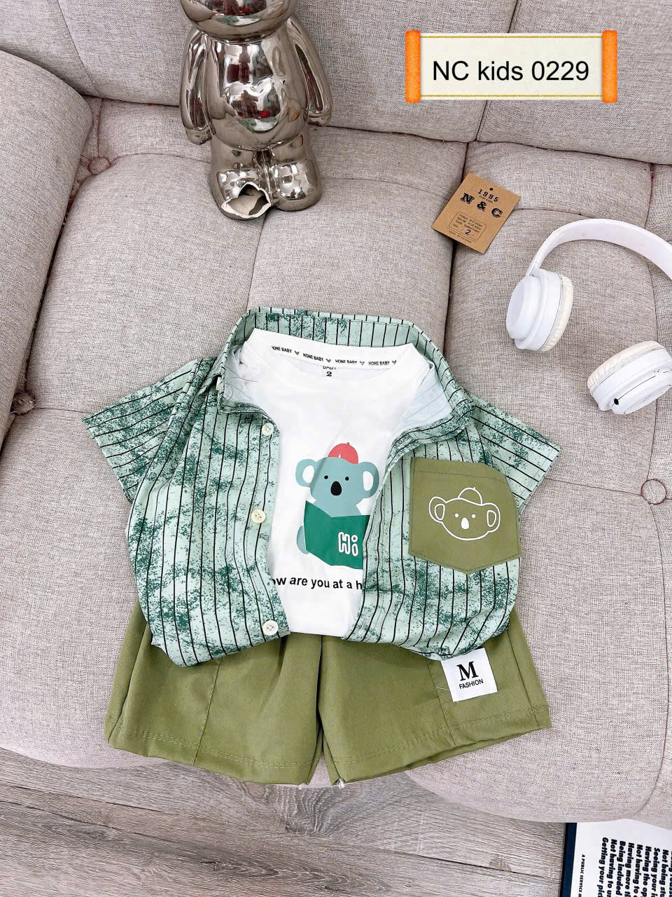 H75 SET 3CT SƠ MI SỌC LOANG- A111.103