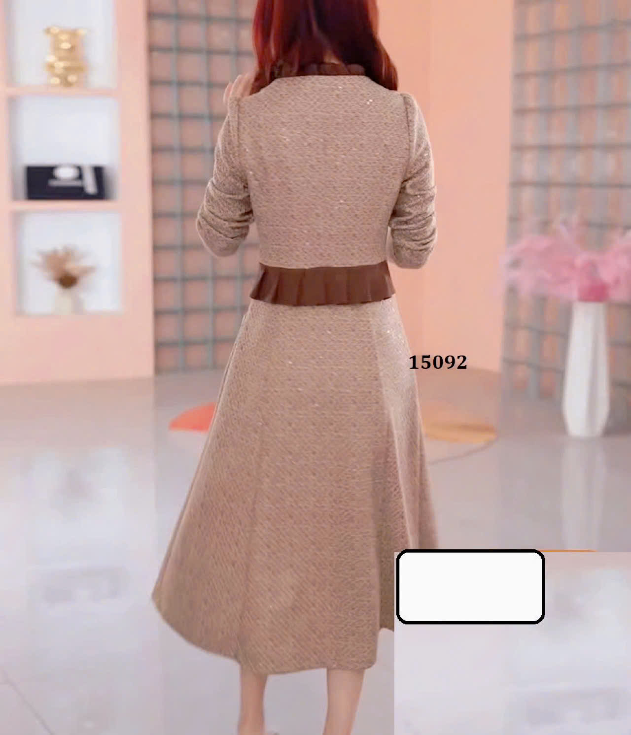 15092-Đầm xòe A dáng peplum vạt lêch cách điệu (linen kẻ)_thumbnail_3