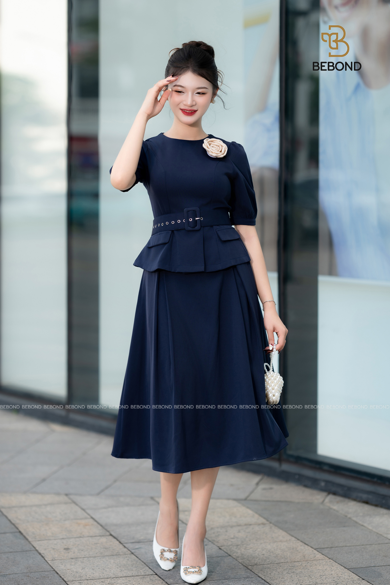 SET vest tay phồng TRISTAN màu XANH THAN_thumbnail_2