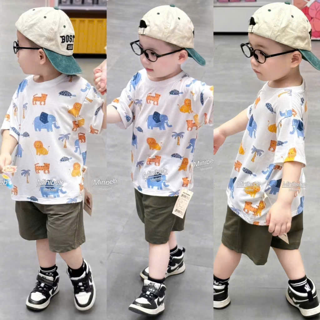 A62 BỘ CỘC VOI XANH VÀ SƯ TỬ HỔ CAM FULL ÁO- A117.1654