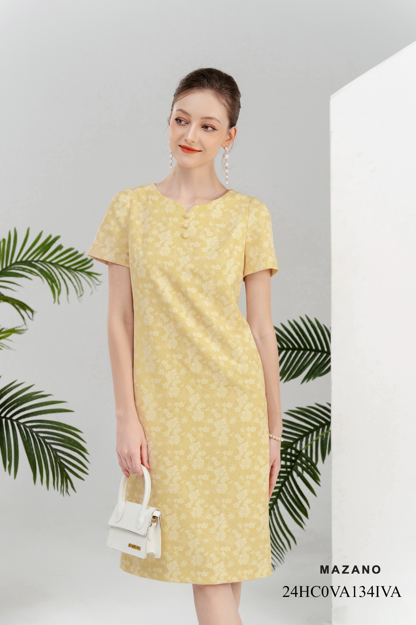 Đầm suông họa tiết in chìm 134IVA_thumbnail_2
