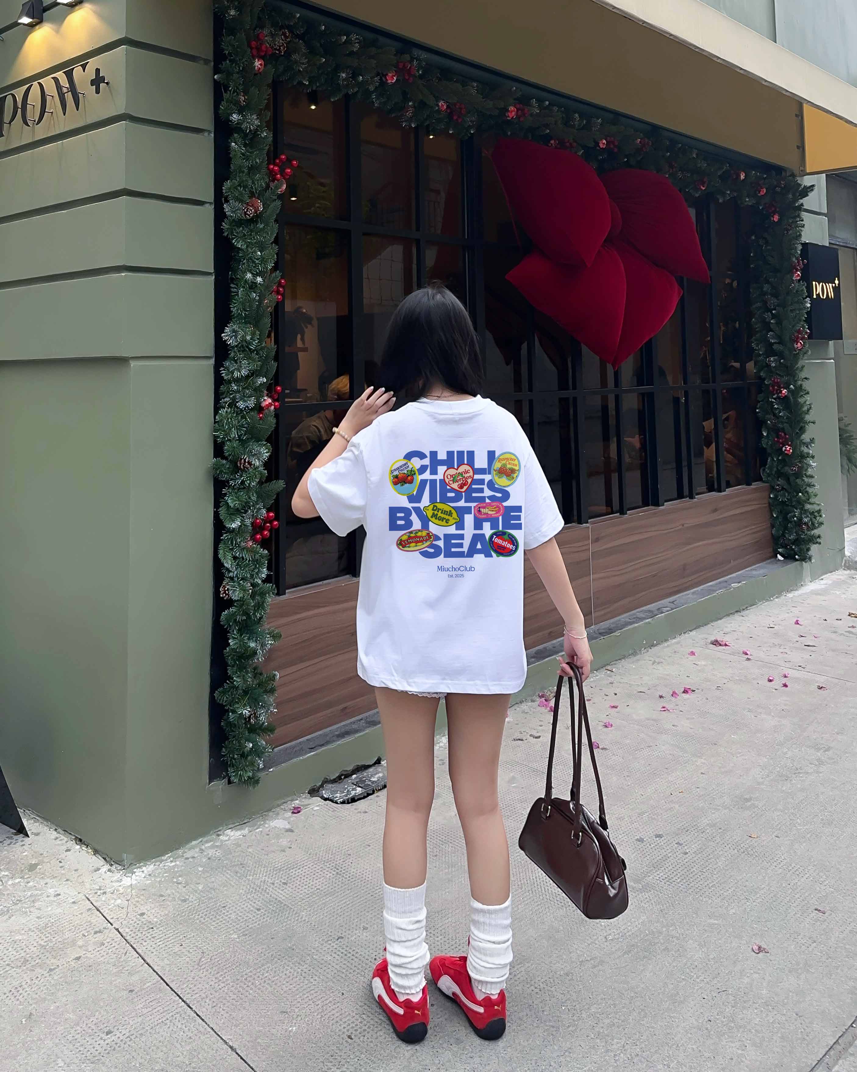 Áo thun boxy chill vibes 2104 Miucho cổ tròn vải cotton 2c 250gsm đứng form in mix_thumbnail_5