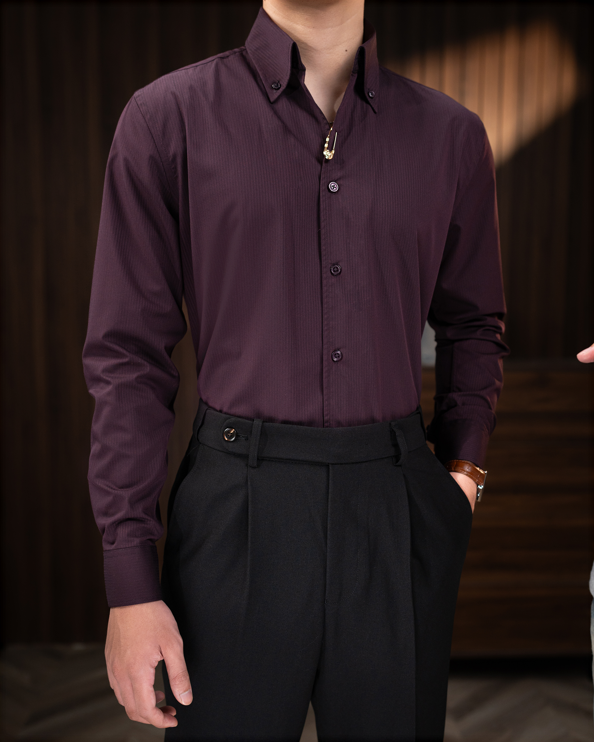 Sơ Mi Button Down Sọc Tiger Pin_thumbnail_22