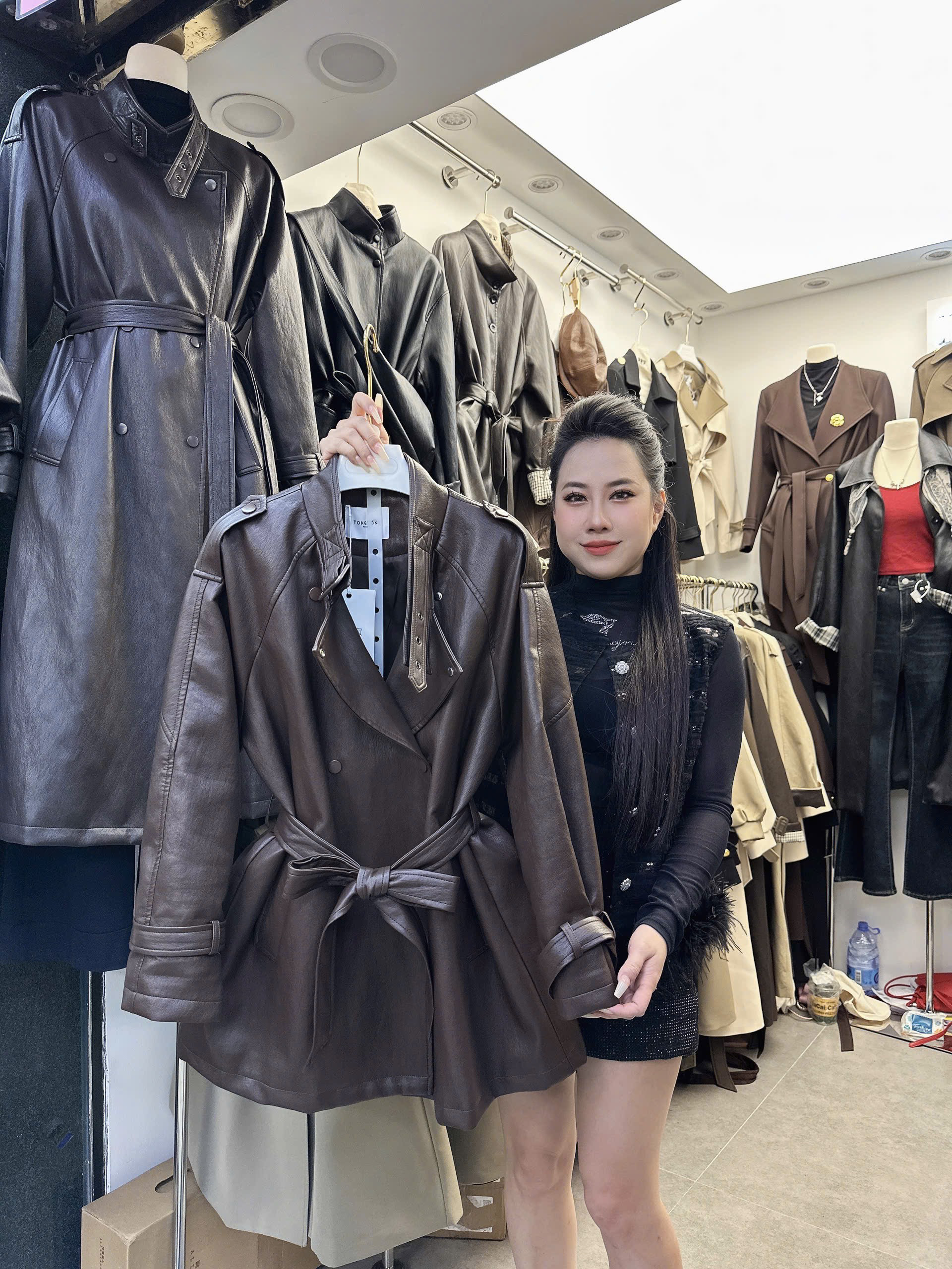 Áo mangto da - Vip 163