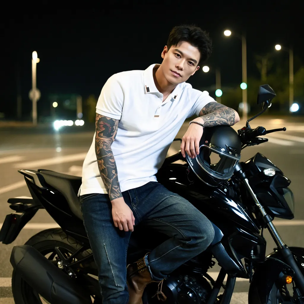 Áo polo nam form regular 2469 Miucho Iconic vải polyester mềm mại thoáng mát in artwork_thumbnail_3