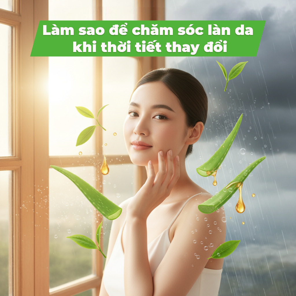 Làm sao để chăm sóc da khi thời tiết thay đổi?