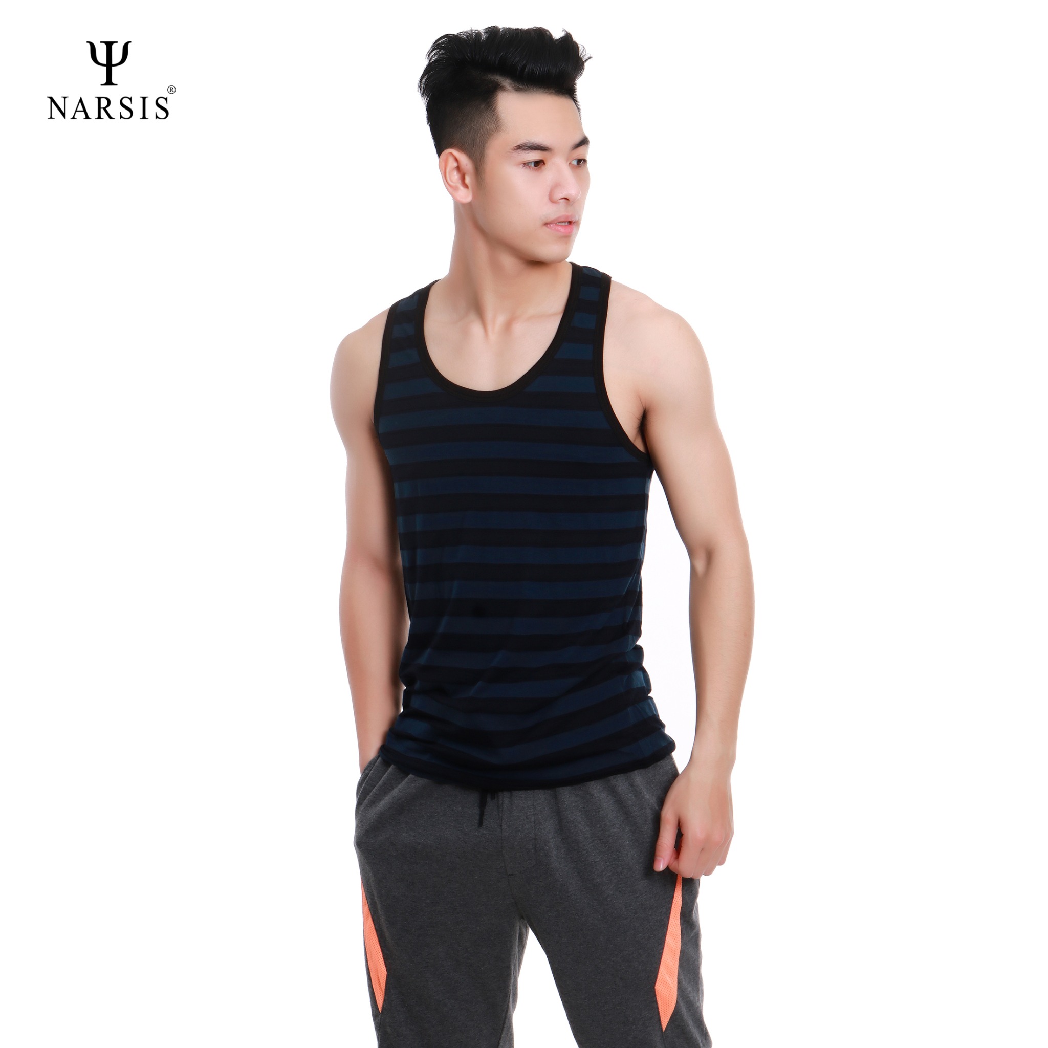 ÁO MAY Ô NAM NMS1250 NARSIS VẢI COTTON MỀM MẠI, CO GIÃN TỐT, VẢI THOẢI MÁI VẬN ĐỘNG, HÚT ẨM TỐT