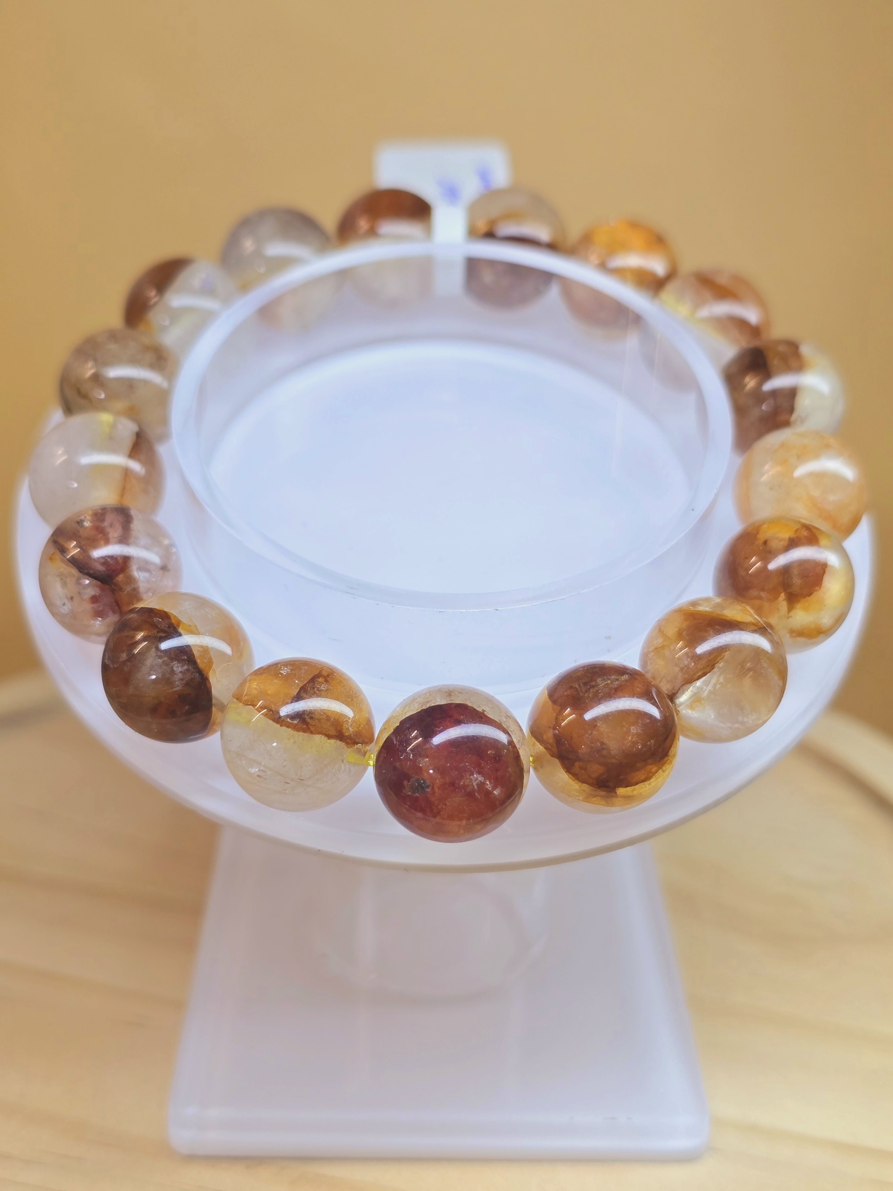 Vòng Tay Đá Thạch Anh Hematoid Golden Healer