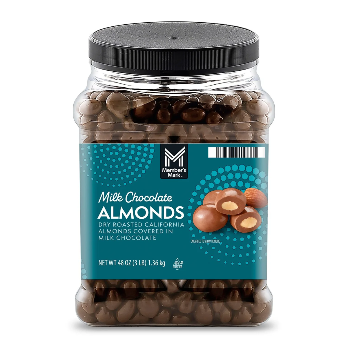 Kẹo Socola Member's Mark Milk Chocolate Almonds - Hộp 1.36kg SHM-0024