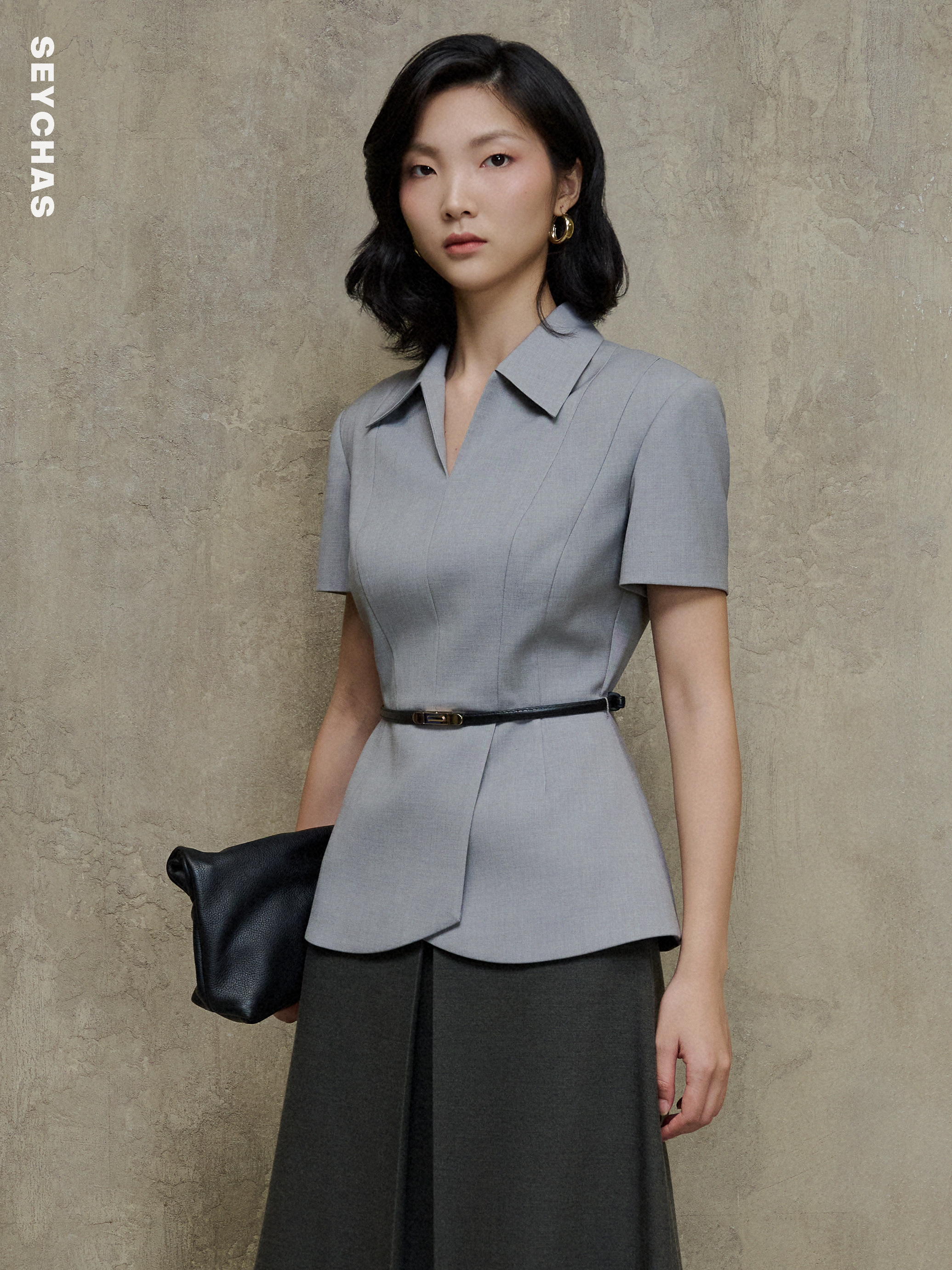 ESSINA PEPLUM- Light grey_thumbnail_0